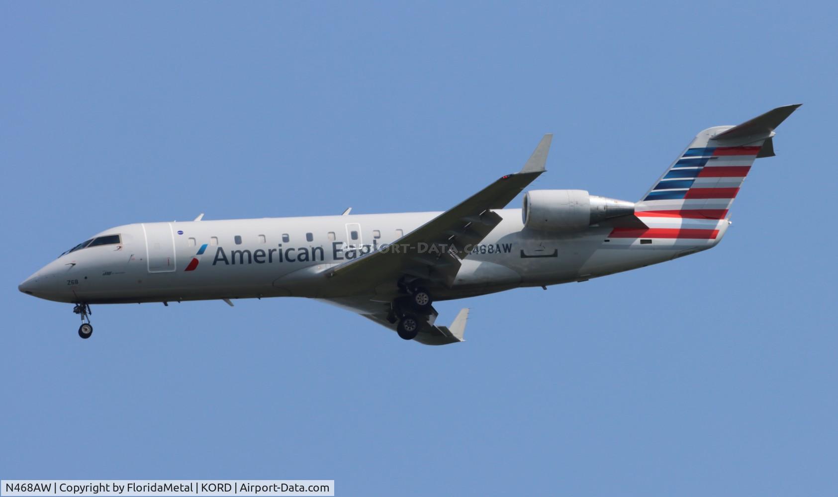 N468AW, 2004 Bombardier CRJ-200LR (CL-600-2B19) C/N 7916, AWI/AE CRJ2 zx day-ord