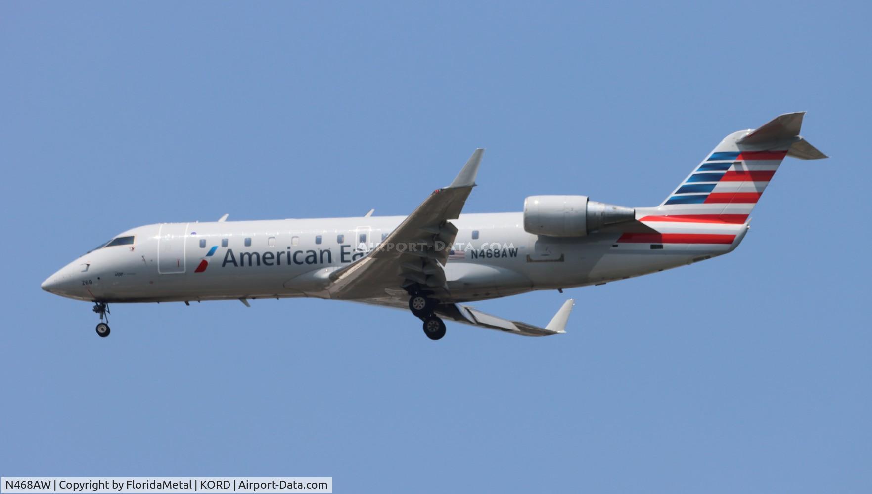N468AW, 2004 Bombardier CRJ-200LR (CL-600-2B19) C/N 7916, AWI/AE CRJ2 zx mli-ord