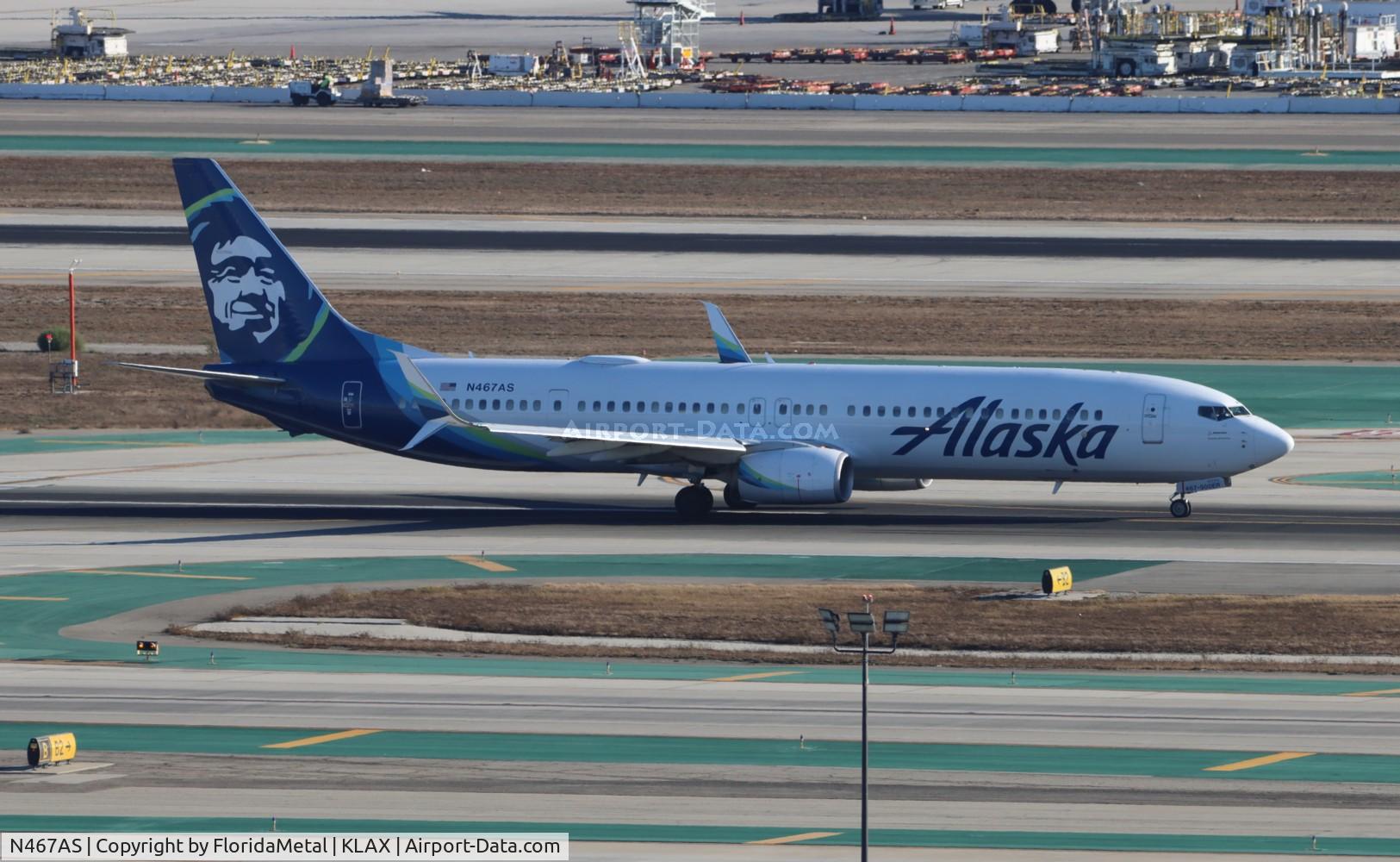 N467AS, 2014 Boeing 737-990/ER C/N 36362, ASA 739 zx lax-geg