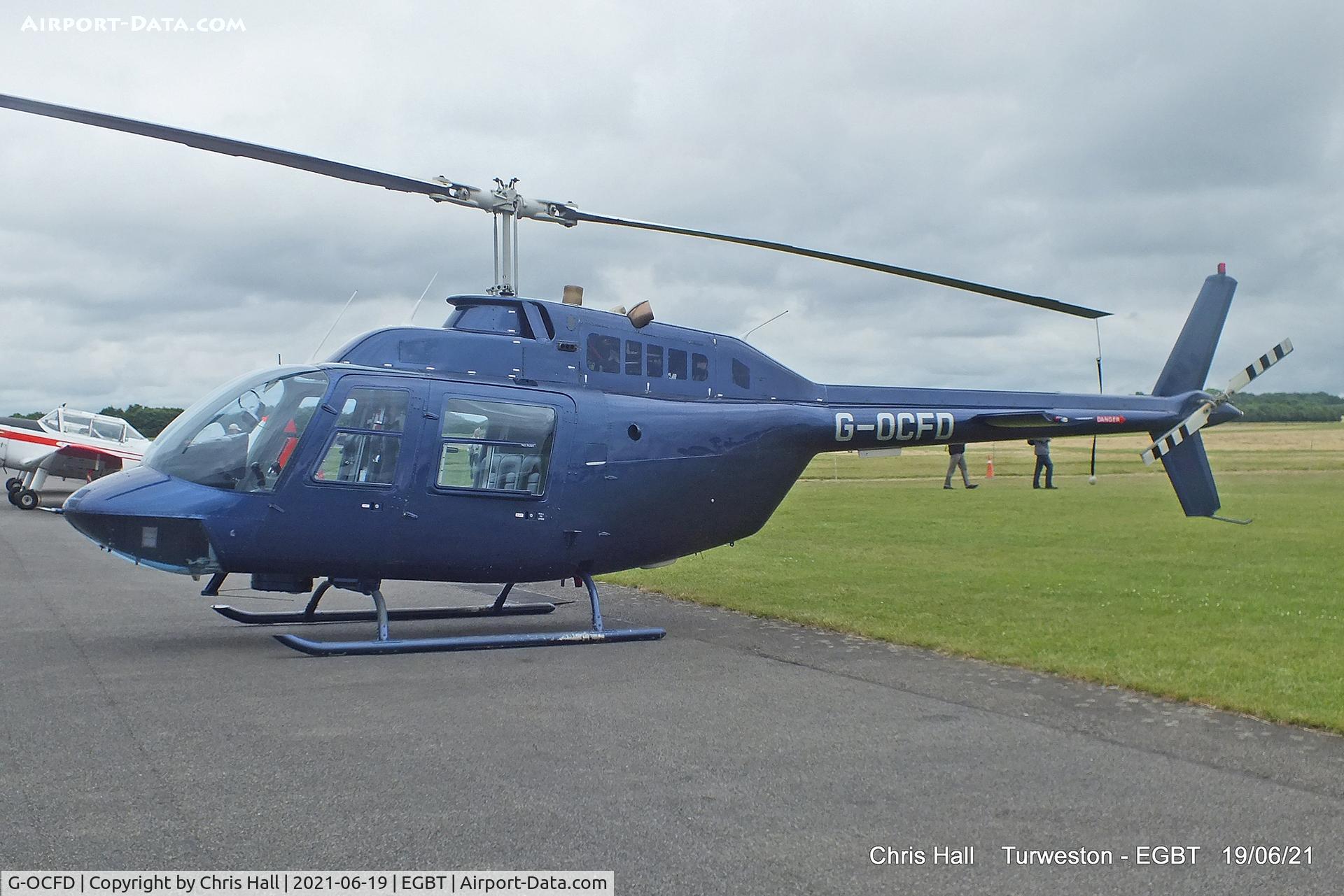 G-OCFD, 1980 Bell 206B JetRanger III C/N 3165, Turweston, Air Britain fly in