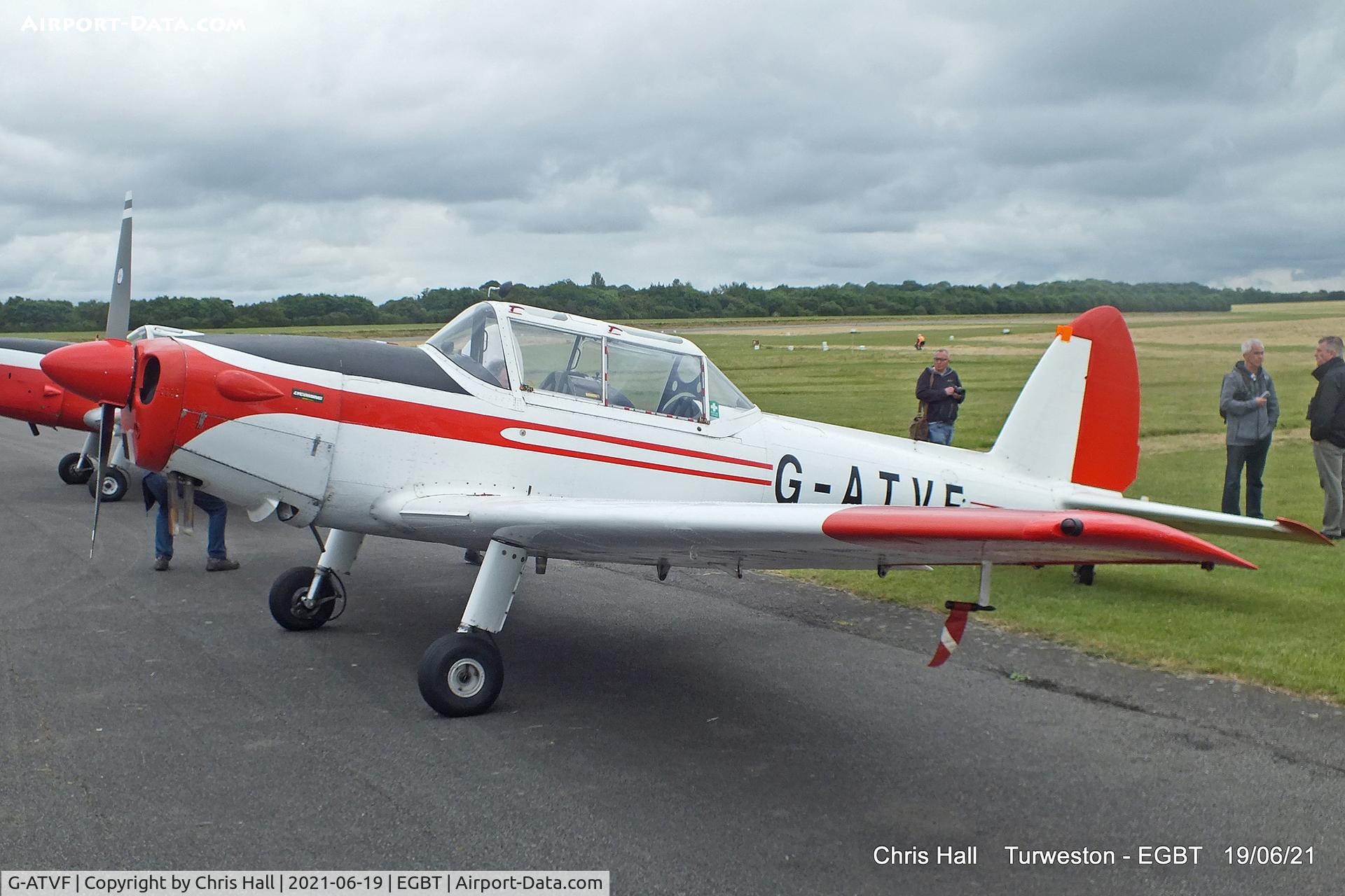 G-ATVF, 1966 De Havilland DHC-1 Chipmunk 22 C/N C1/0265, Turweston, Air Britain fly in