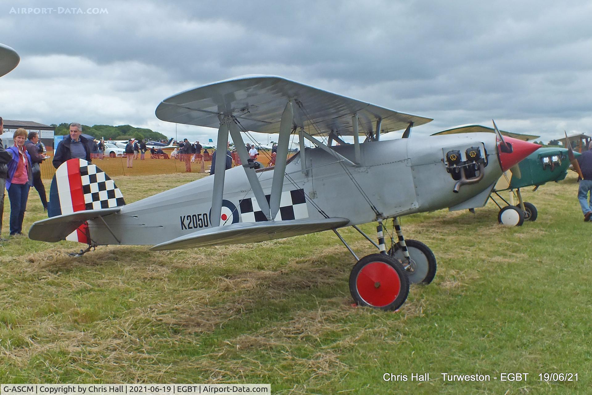 G-ASCM, 1963 Isaacs Fury II C/N PFA 2002/1B, Turweston, Air Britain fly in