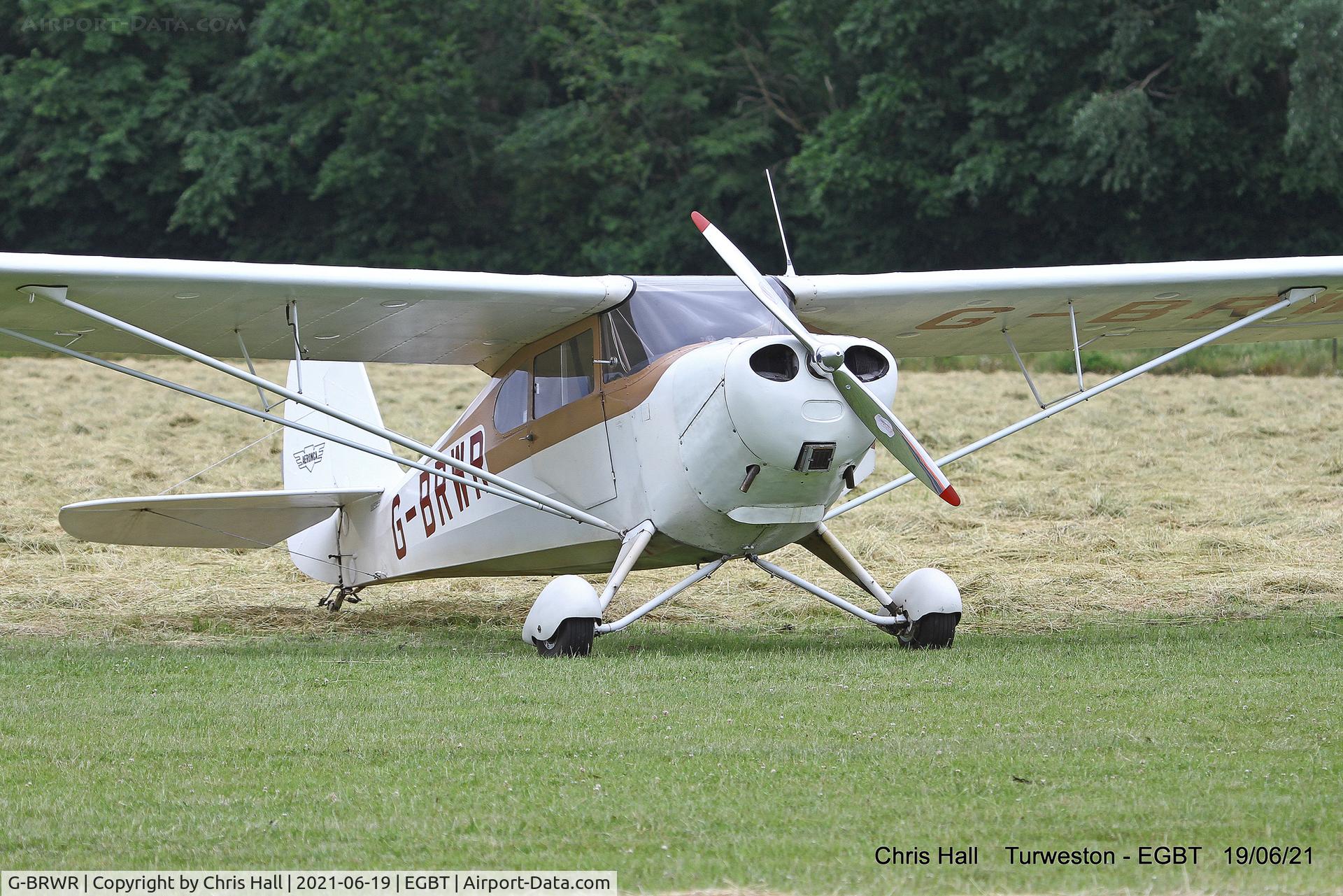 G-BRWR, 1946 Aeronca 11AC Chief Chief C/N 11AC-1319, Turweston, Air Britain fly in