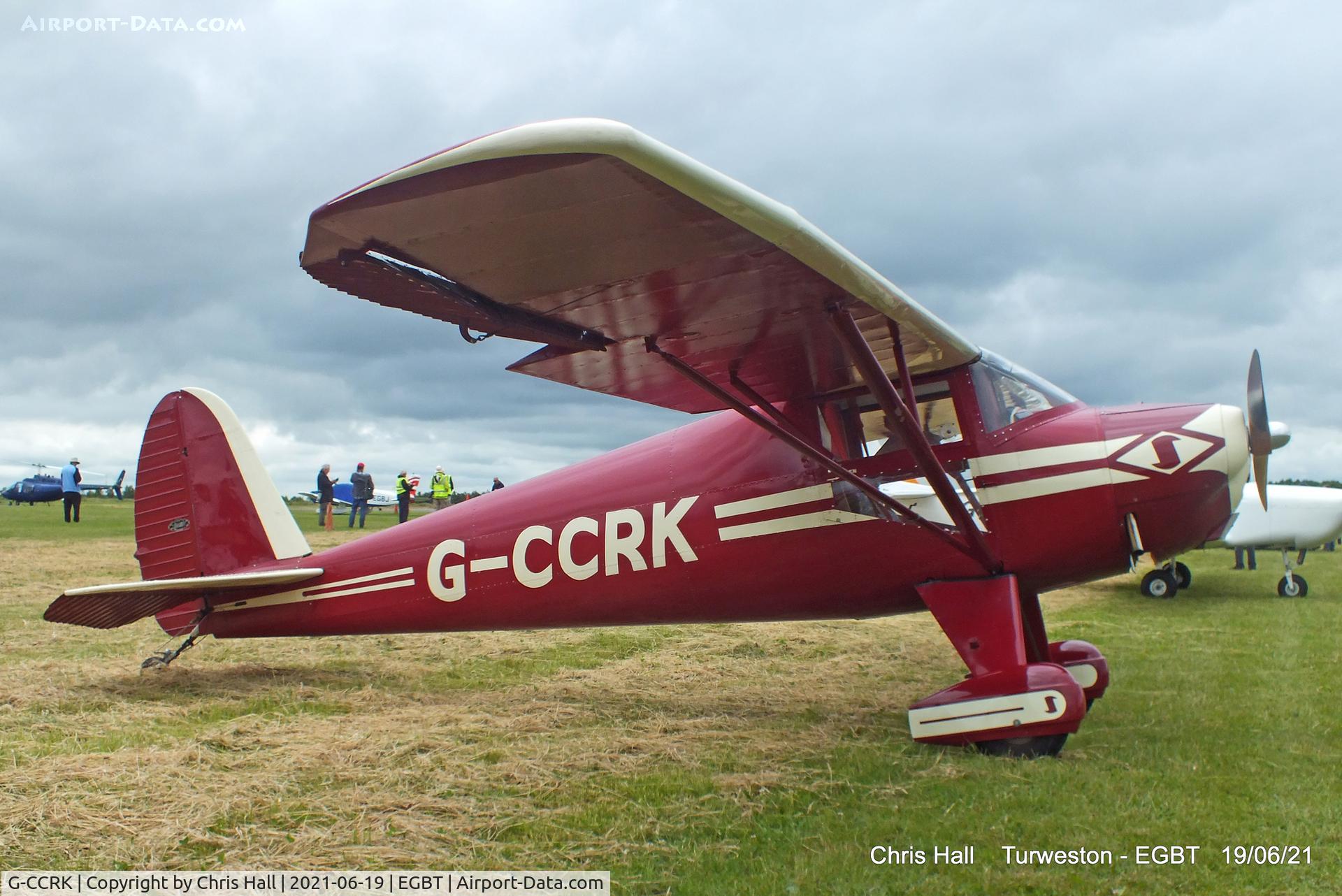 G-CCRK, 1946 Luscombe 8A C/N 3186, Turweston, Air Britain fly in