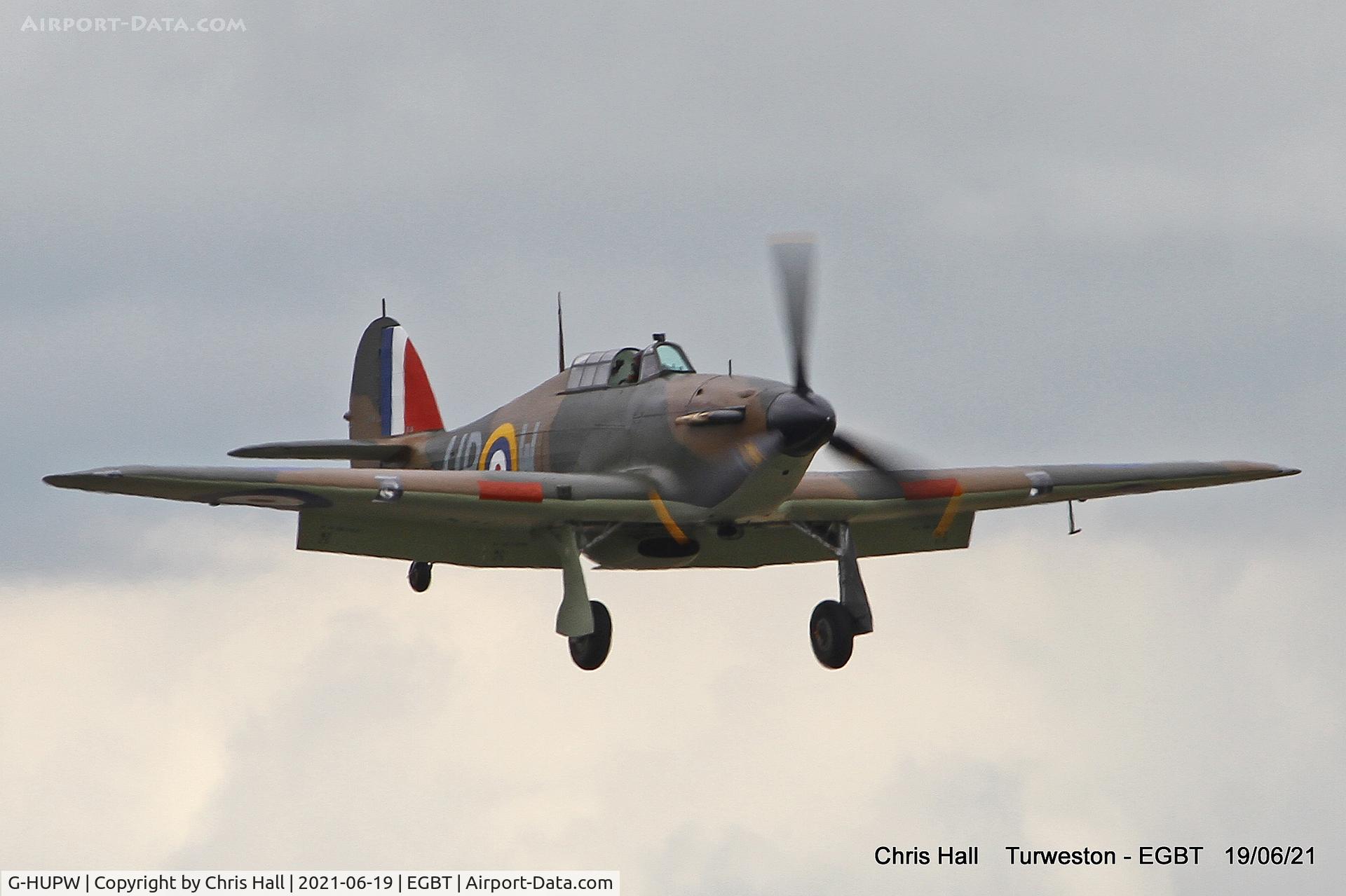 G-HUPW, 1940 Hawker Hurricane I C/N G592301, Turweston, Air Britain fly in