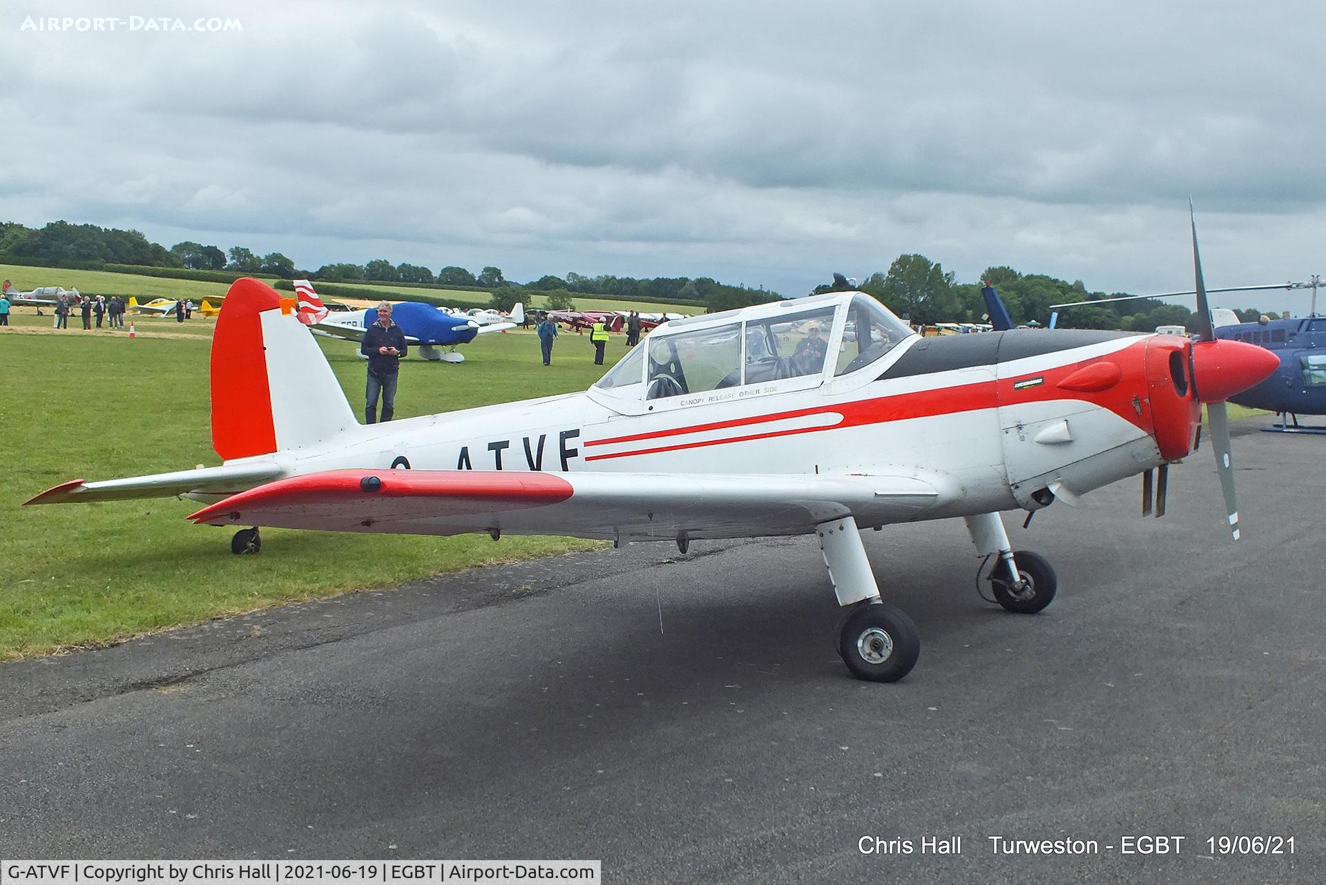 G-ATVF, 1966 De Havilland DHC-1 Chipmunk 22 C/N C1/0265, Turweston, Air Britain fly in