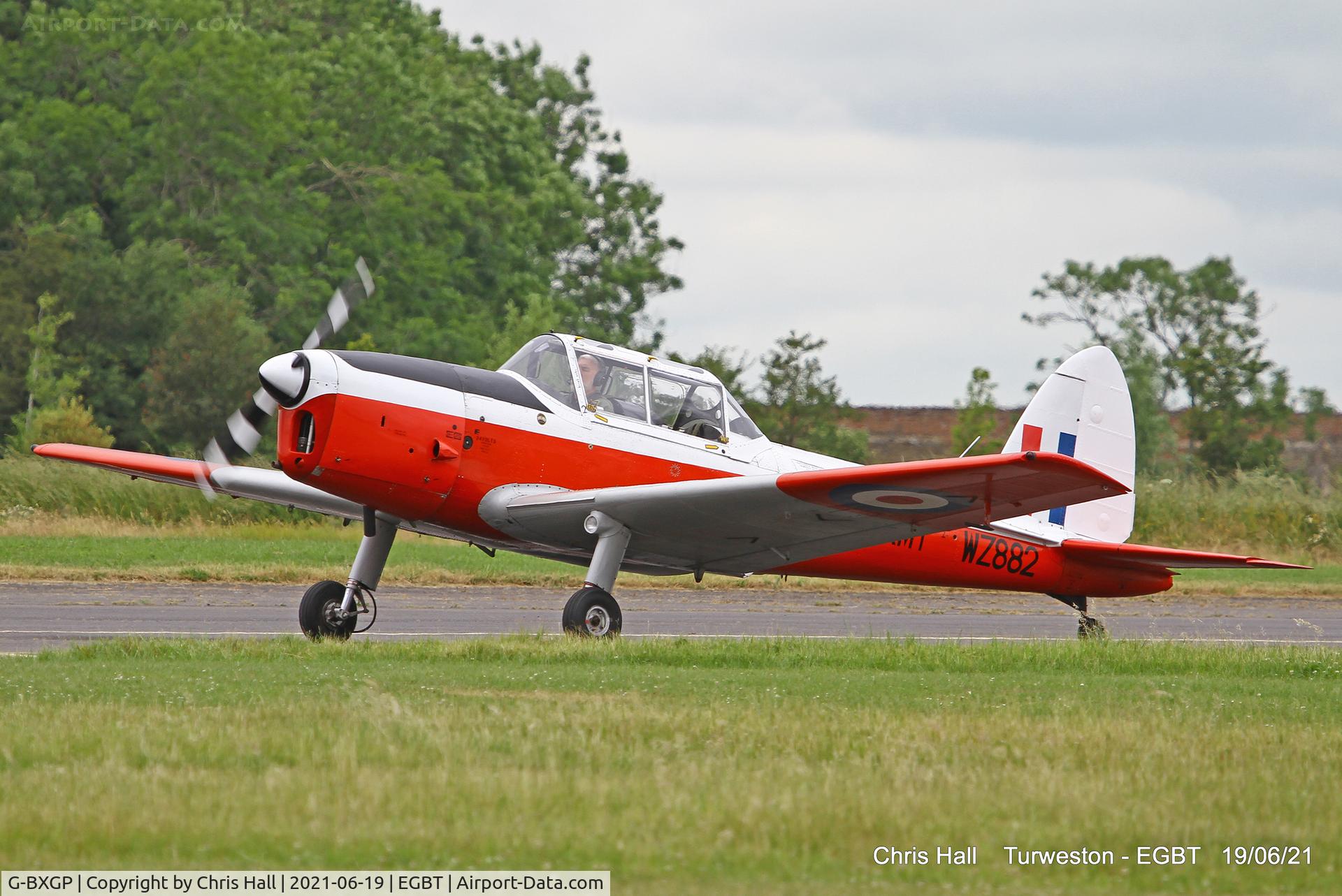 G-BXGP, 1953 De Havilland DHC-1 Chipmunk T.10 C/N C1/0927, Turweston, Air Britain fly in