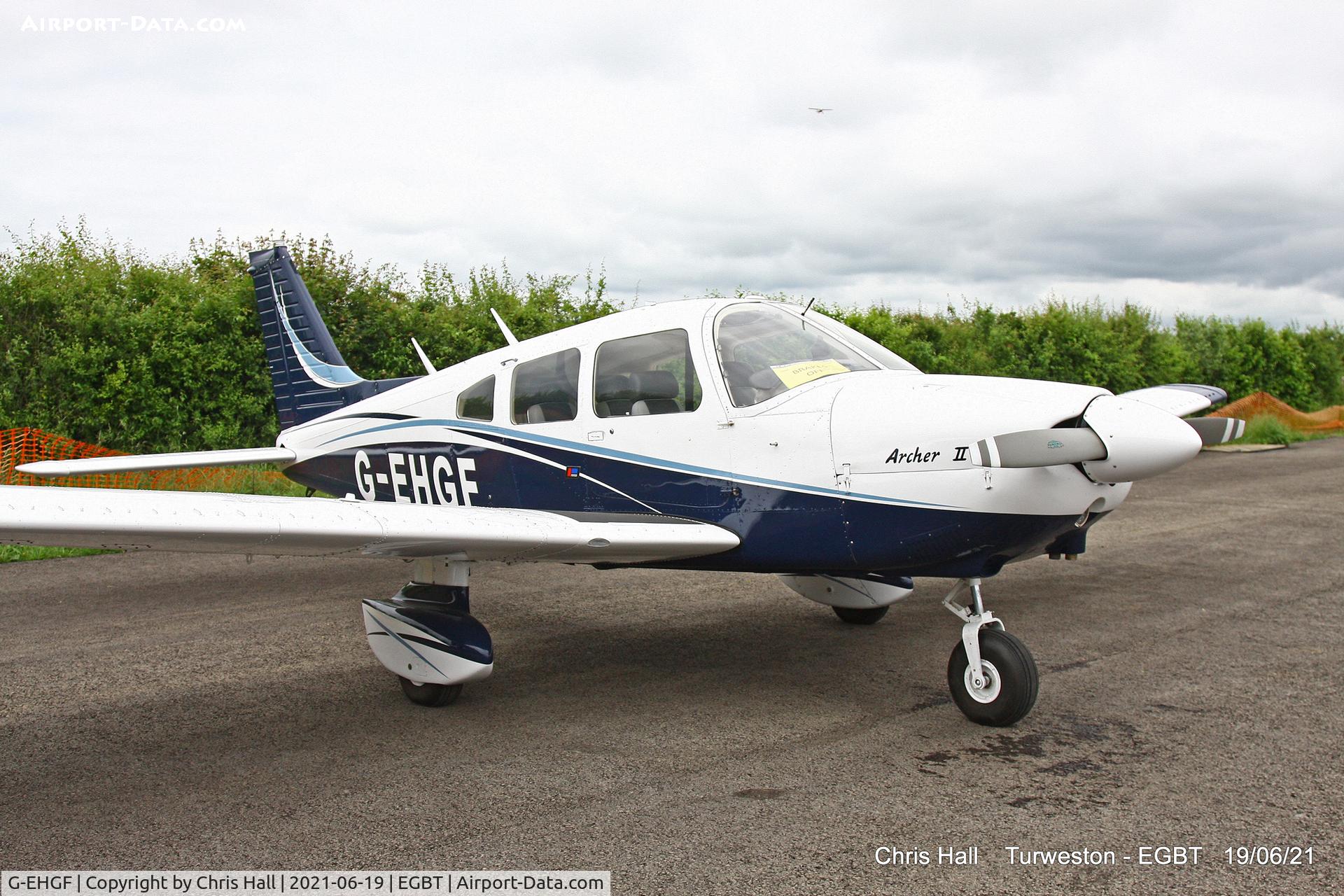 G-EHGF, 1976 Piper PA-28-181 Cherokee Archer II C/N 28-7790188, Turweston, Air Britain fly in