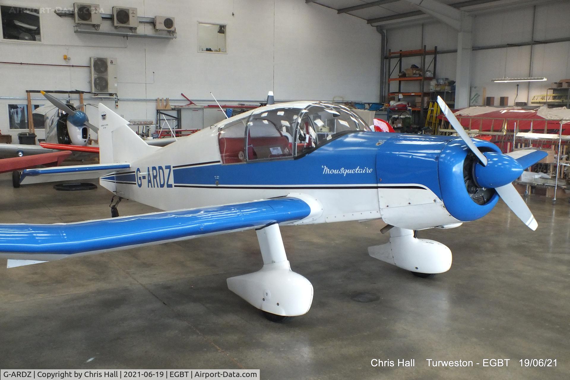 G-ARDZ, 1961 SAN Jodel D-140A Mousequetaire C/N 49, Turweston, Air Britain fly in