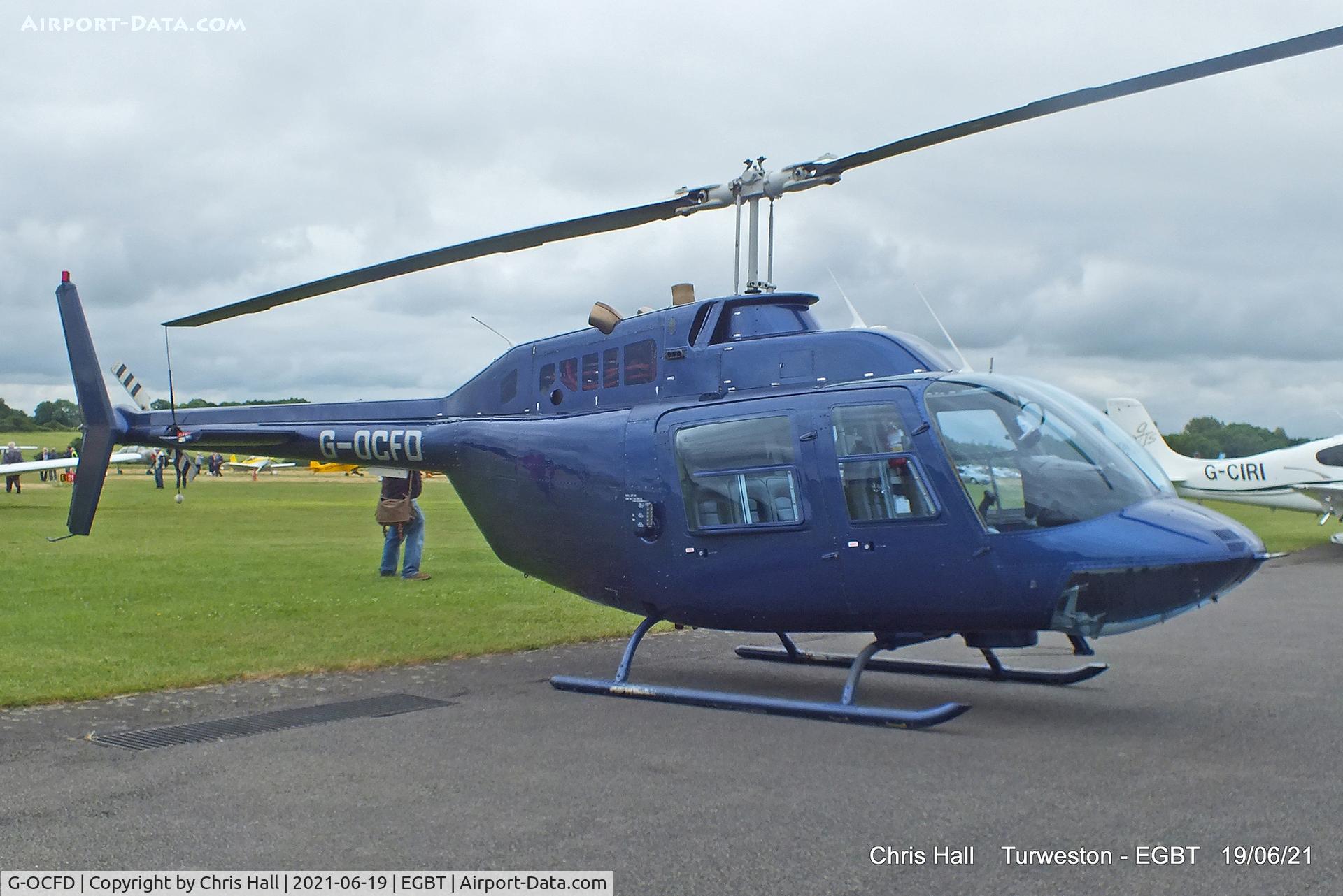 G-OCFD, 1980 Bell 206B JetRanger III C/N 3165, Turweston, Air Britain fly in