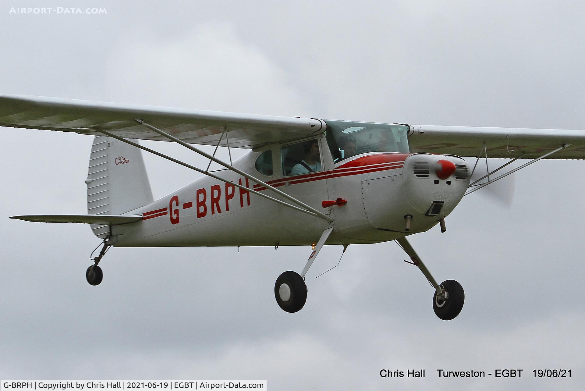 G-BRPH, 1947 Cessna 120 C/N 12137, Turweston, Air Britain fly in