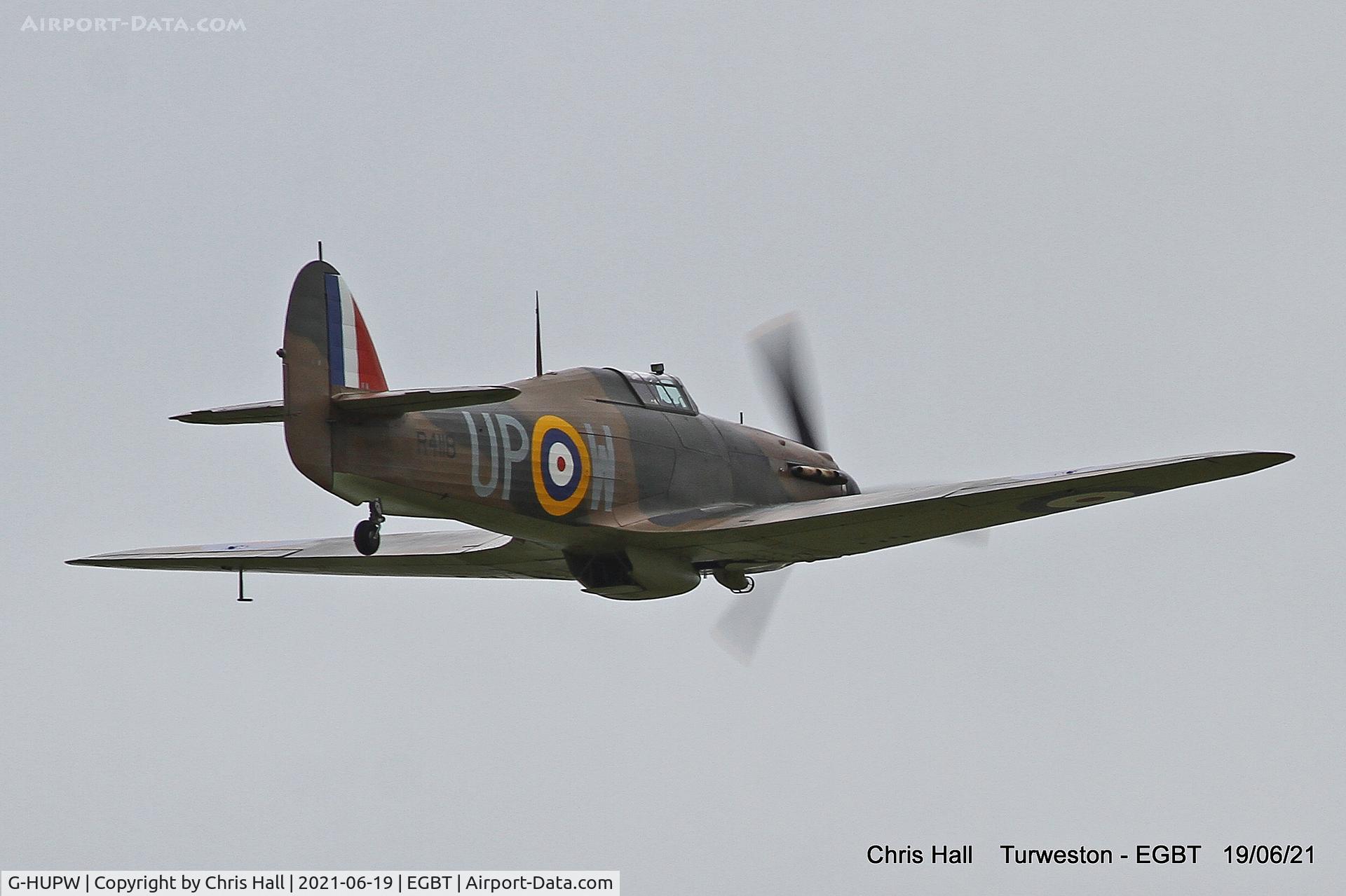 G-HUPW, 1940 Hawker Hurricane I C/N G592301, Turweston, Air Britain fly in