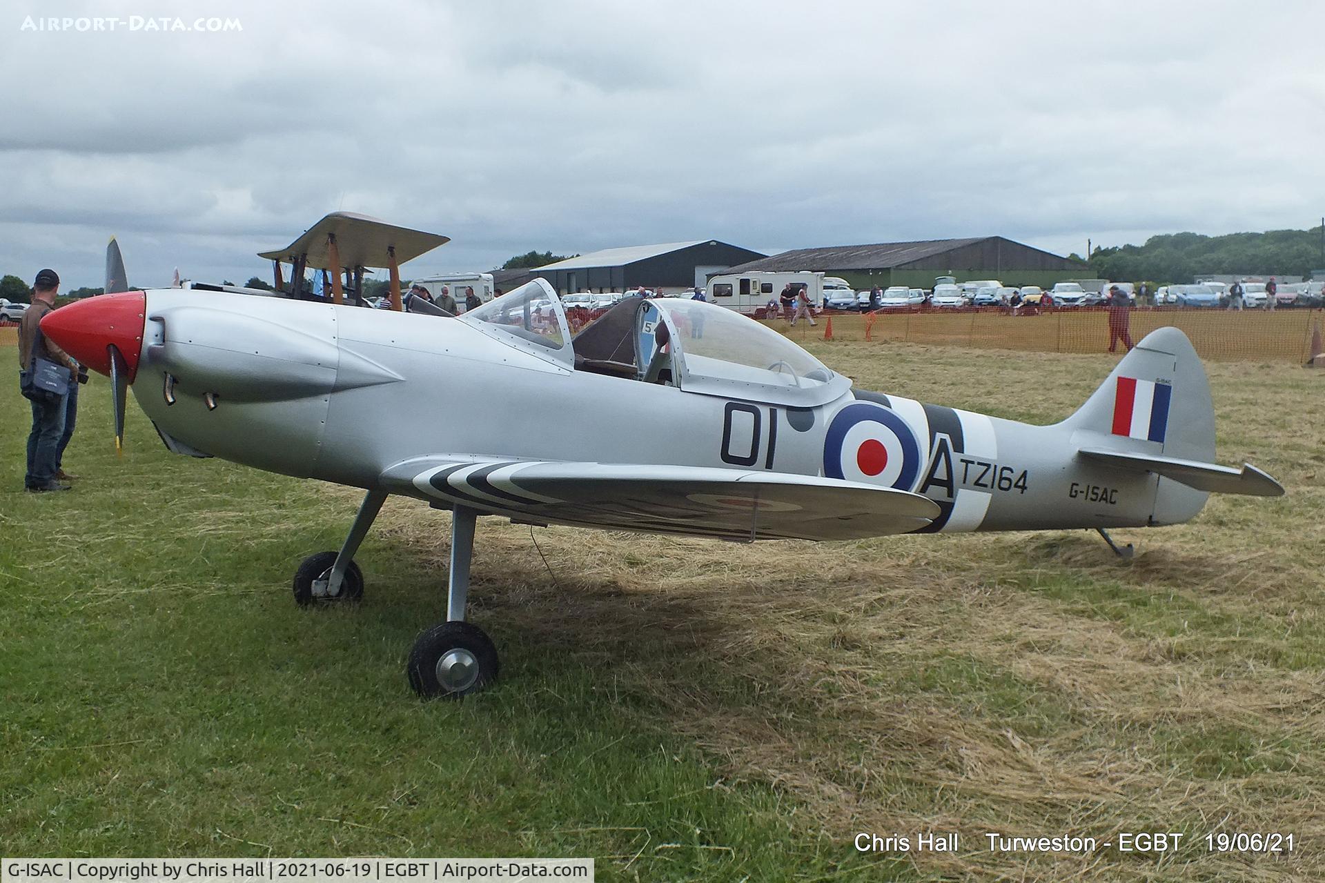 G-ISAC, 2015 Isaacs Spitfire C/N LAA 027-15134, Turweston, Air Britain fly in