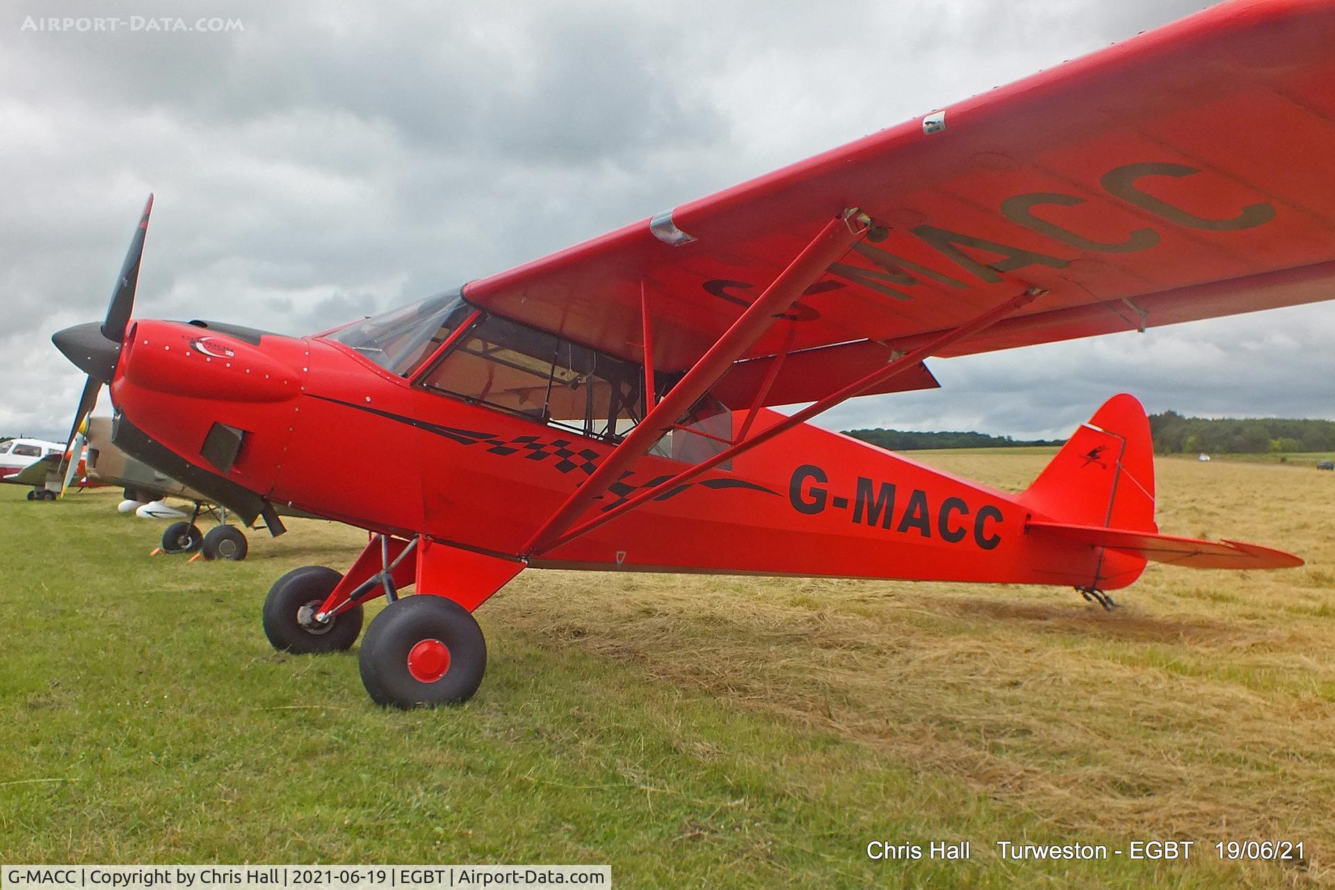 G-MACC, 2018 Cub Crafters Carbon Cub EX2 C/N CCK-1865-1016, Turweston, Air Britain fly in