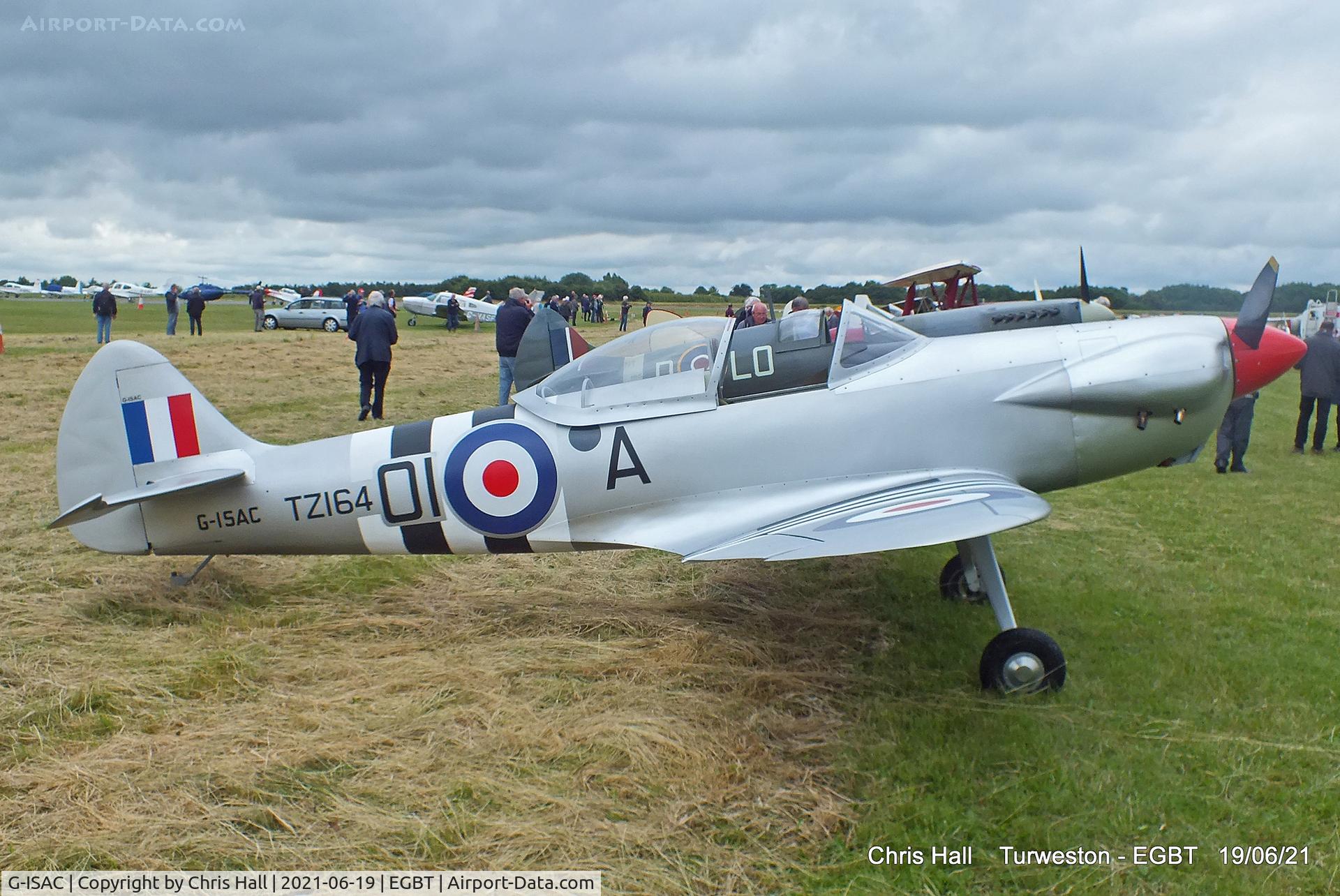 G-ISAC, 2015 Isaacs Spitfire C/N LAA 027-15134, Turweston, Air Britain fly in