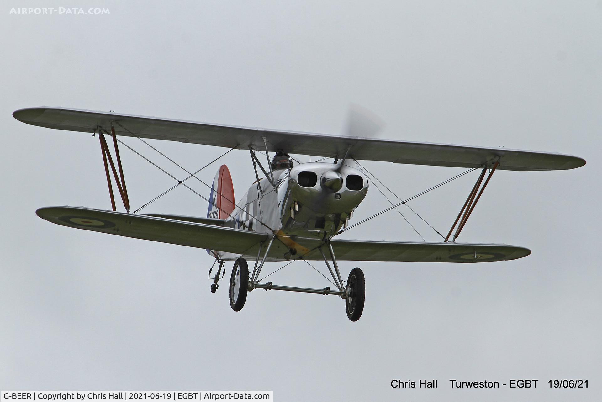 G-BEER, 1979 Isaacs Fury II C/N PFA 1588, Turweston, Air Britain fly in