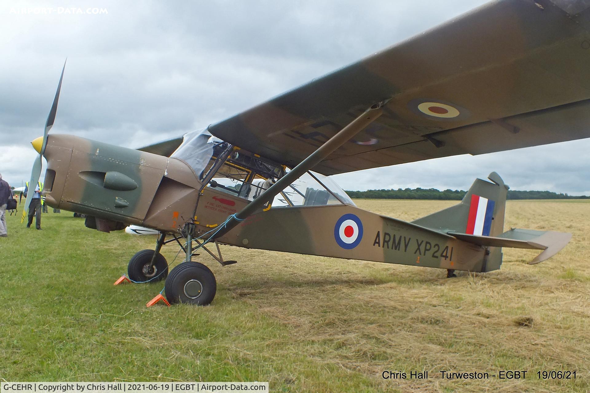 G-CEHR, 1960 Auster AOP.9 C/N B5/10/149, Turweston, Air Britain fly in