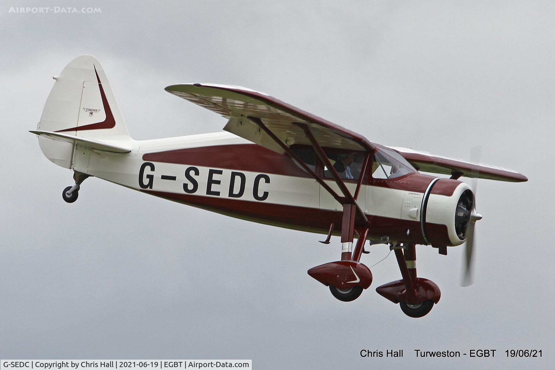 G-SEDC, 1947 Fairchild 24W-46 C/N W46342, Turweston, Air Britain fly in