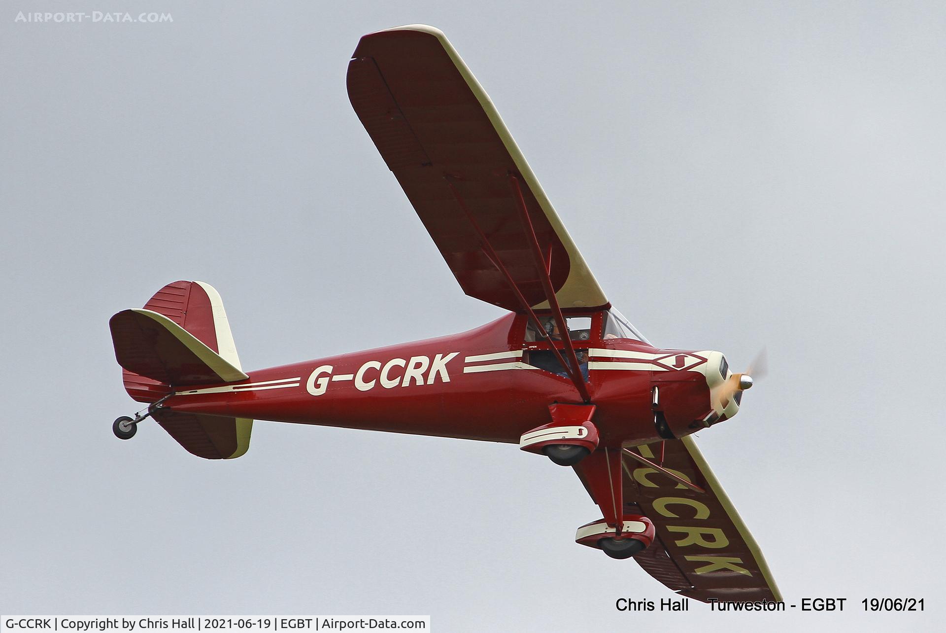 G-CCRK, 1946 Luscombe 8A C/N 3186, Turweston, Air Britain fly in