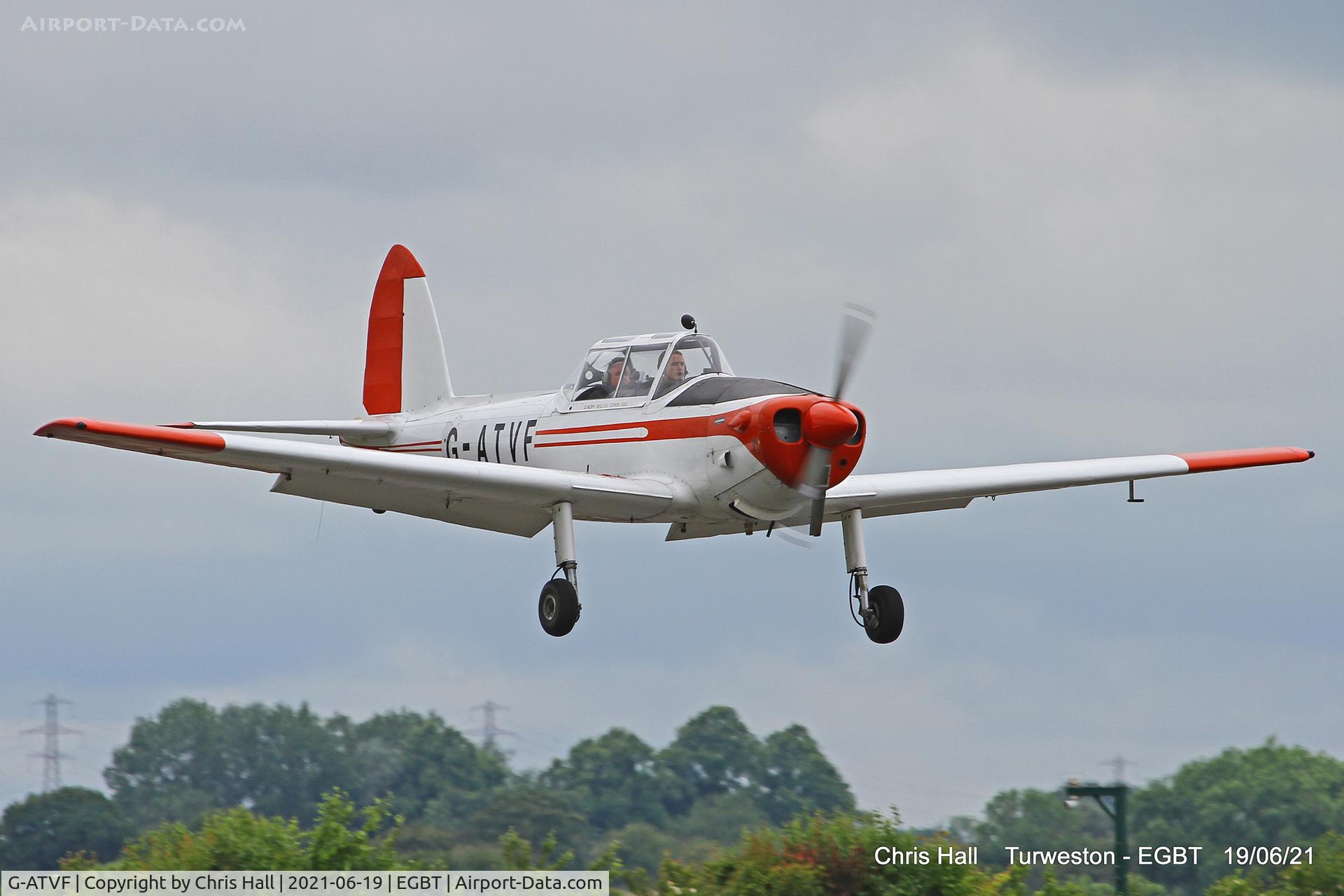 G-ATVF, 1966 De Havilland DHC-1 Chipmunk 22 C/N C1/0265, Turweston, Air Britain fly in