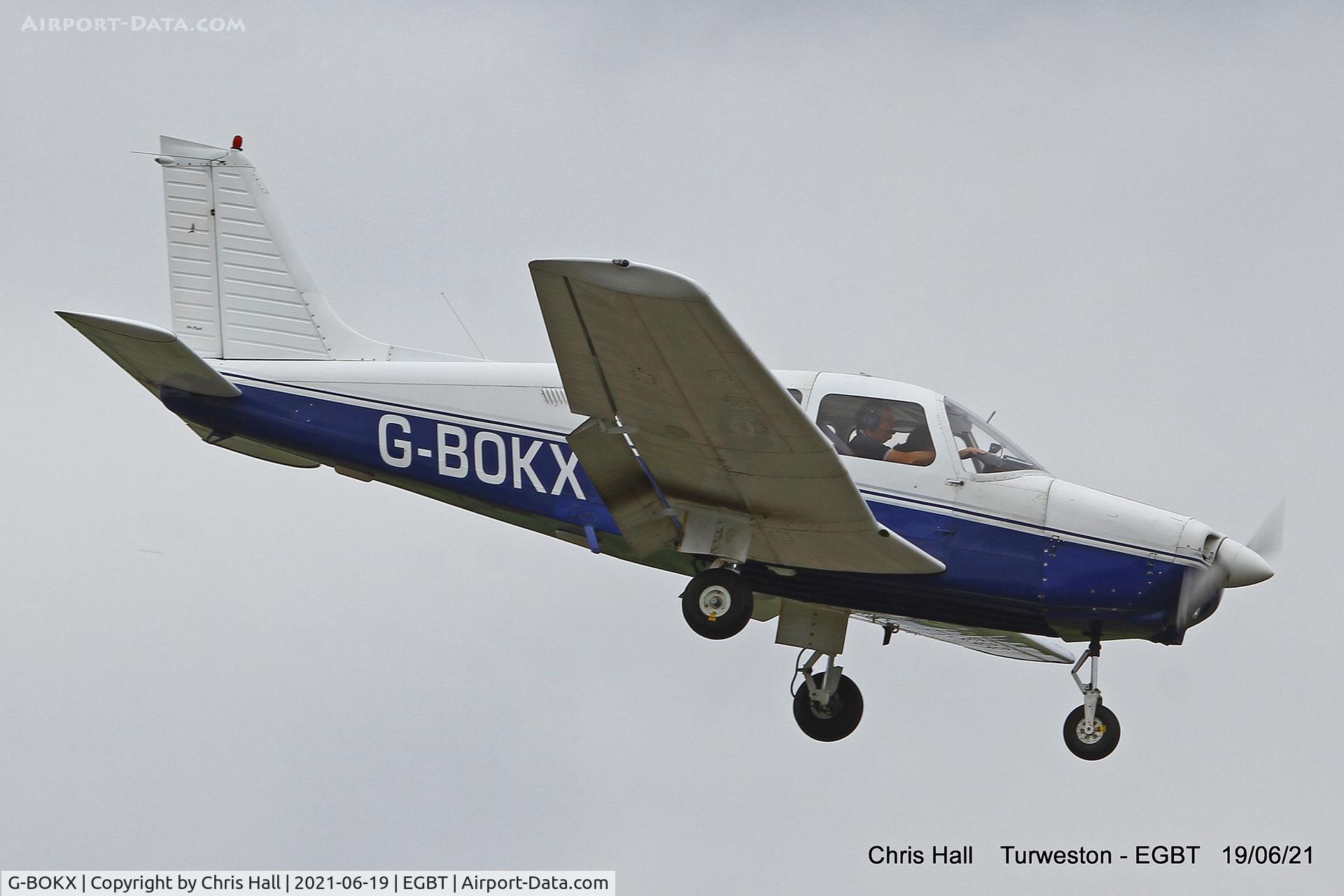 G-BOKX, 1978 Piper PA-28-161 Cherokee Warrior II C/N 28-7816680, Turweston, Air Britain fly in