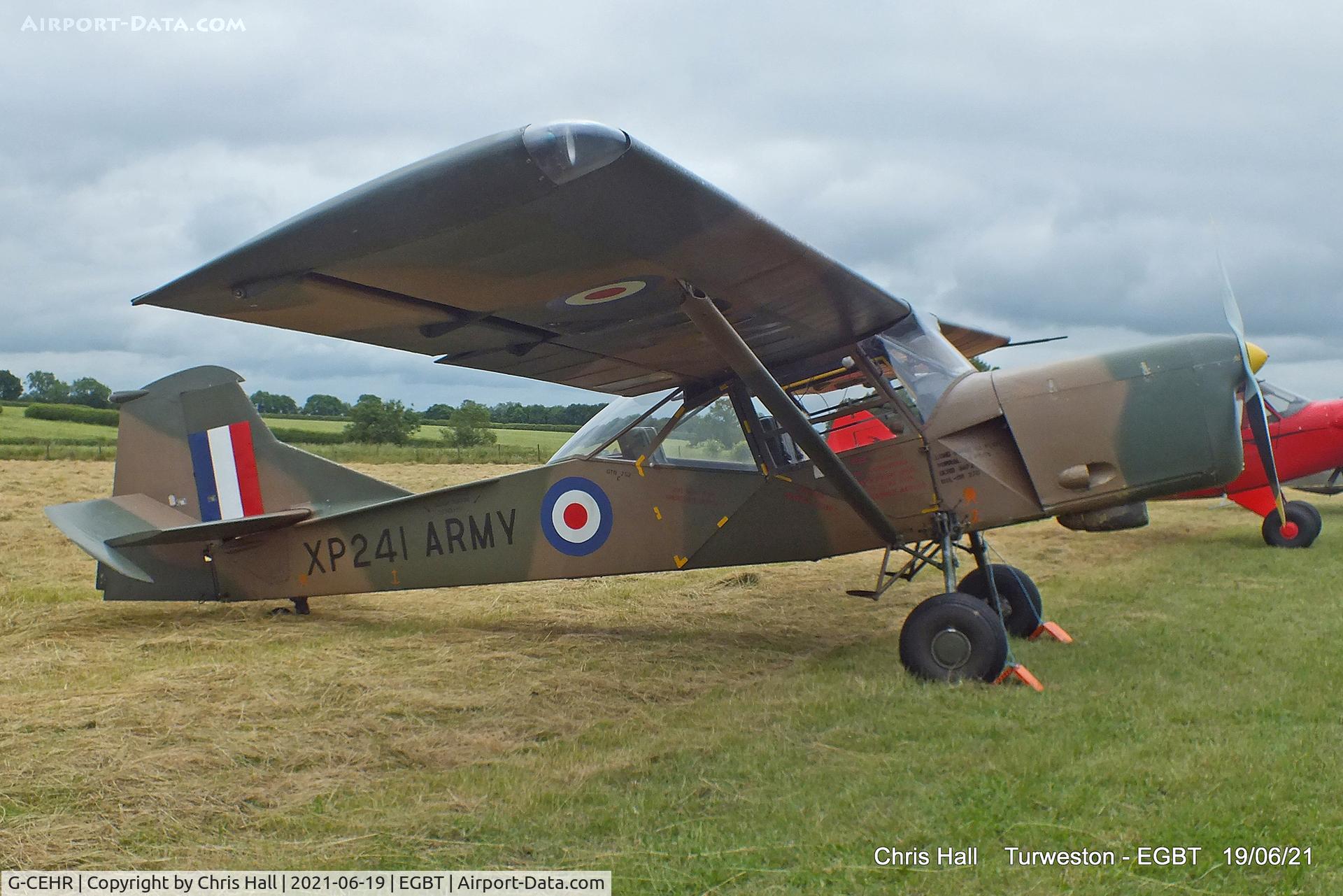 G-CEHR, 1960 Auster AOP.9 C/N B5/10/149, Turweston, Air Britain fly in