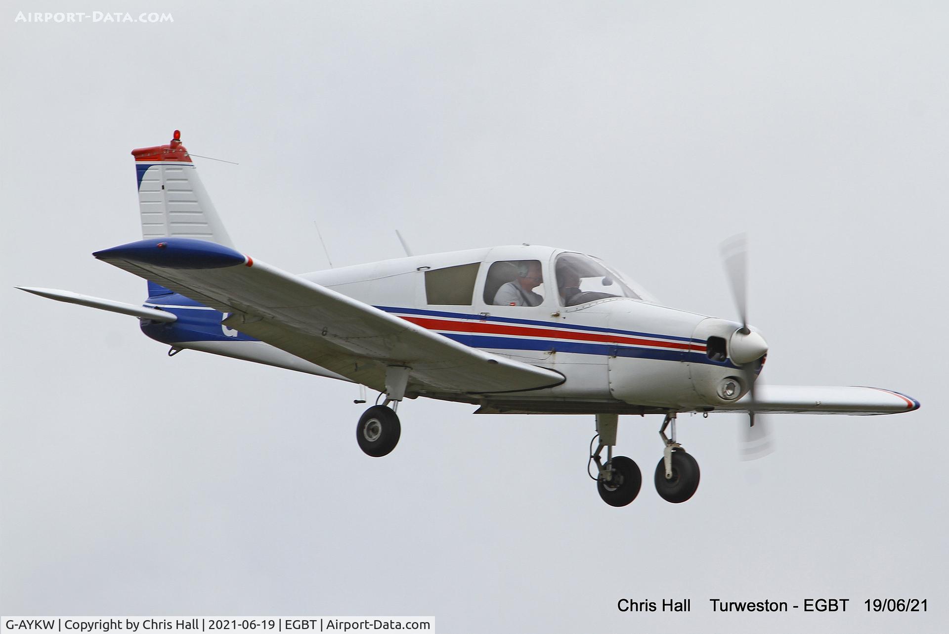 G-AYKW, 1970 Piper PA-28-140 Cherokee C/N 28-26931, Turweston, Air Britain fly in