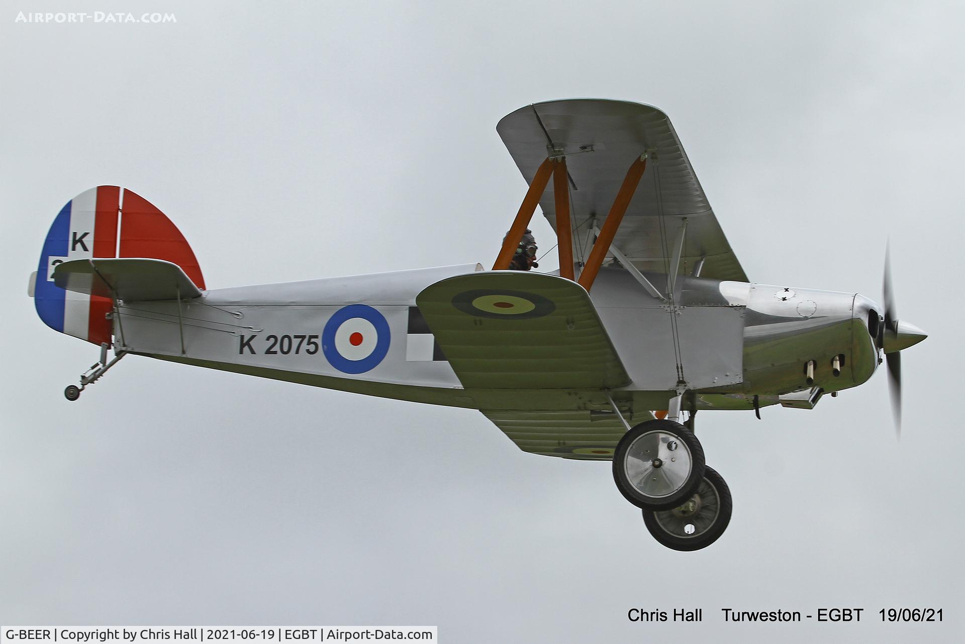 G-BEER, 1979 Isaacs Fury II C/N PFA 1588, Turweston, Air Britain fly in
