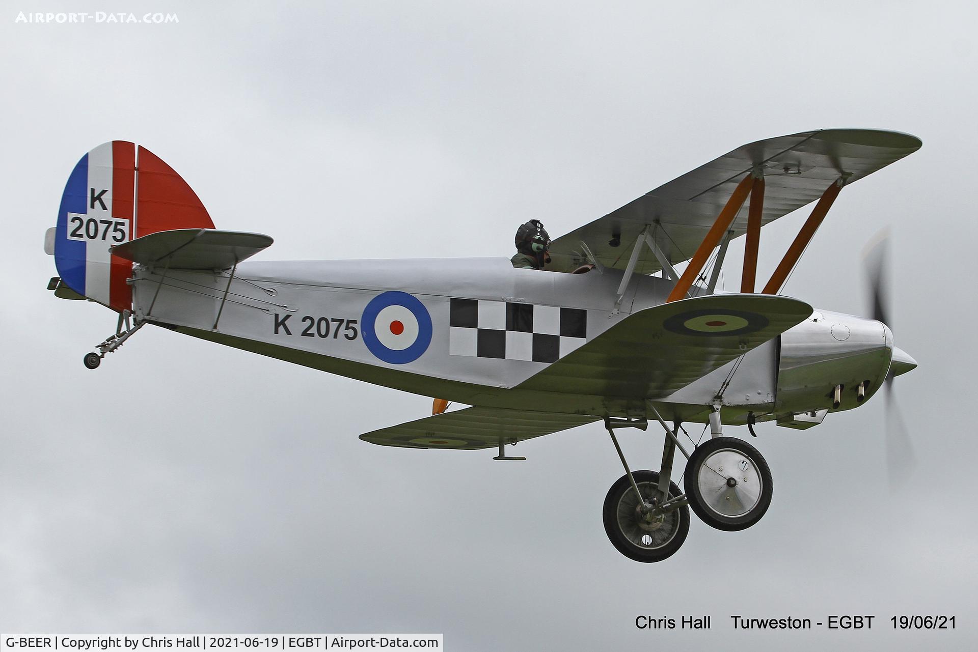 G-BEER, 1979 Isaacs Fury II C/N PFA 1588, Turweston, Air Britain fly in