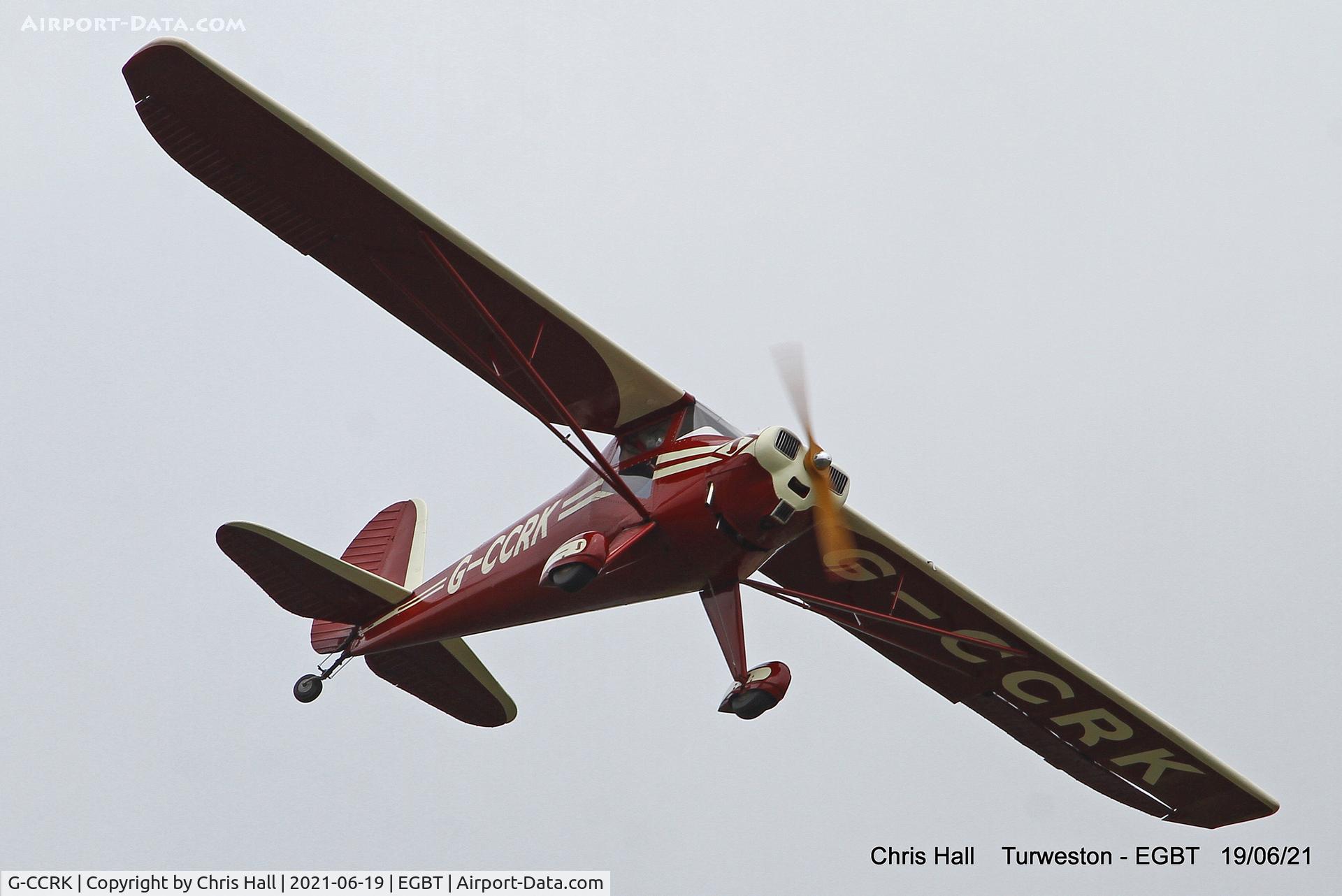 G-CCRK, 1946 Luscombe 8A C/N 3186, Turweston, Air Britain fly in