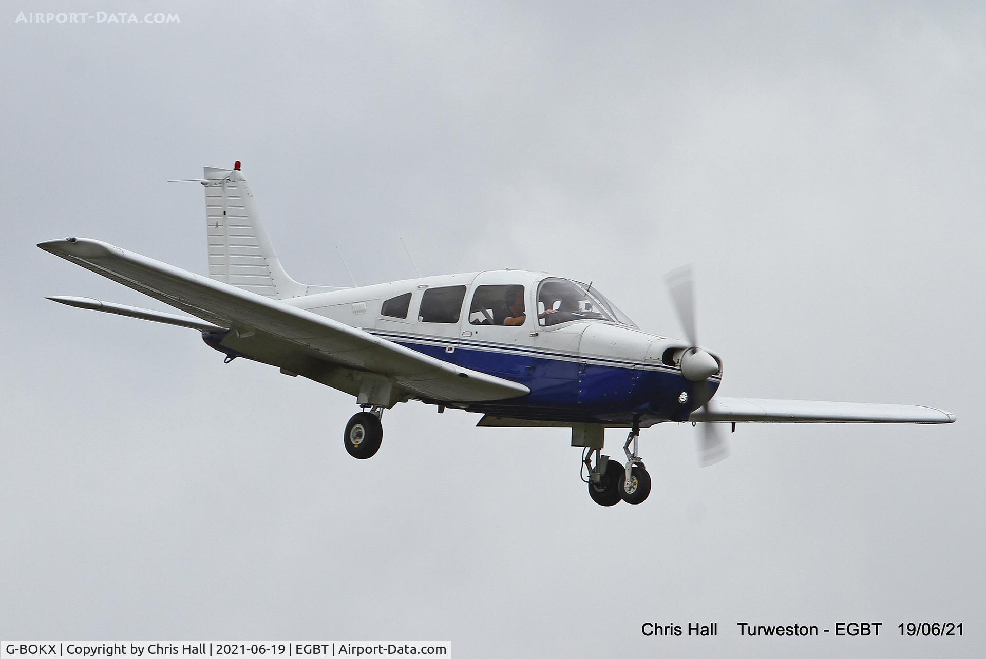 G-BOKX, 1978 Piper PA-28-161 Cherokee Warrior II C/N 28-7816680, Turweston, Air Britain fly in