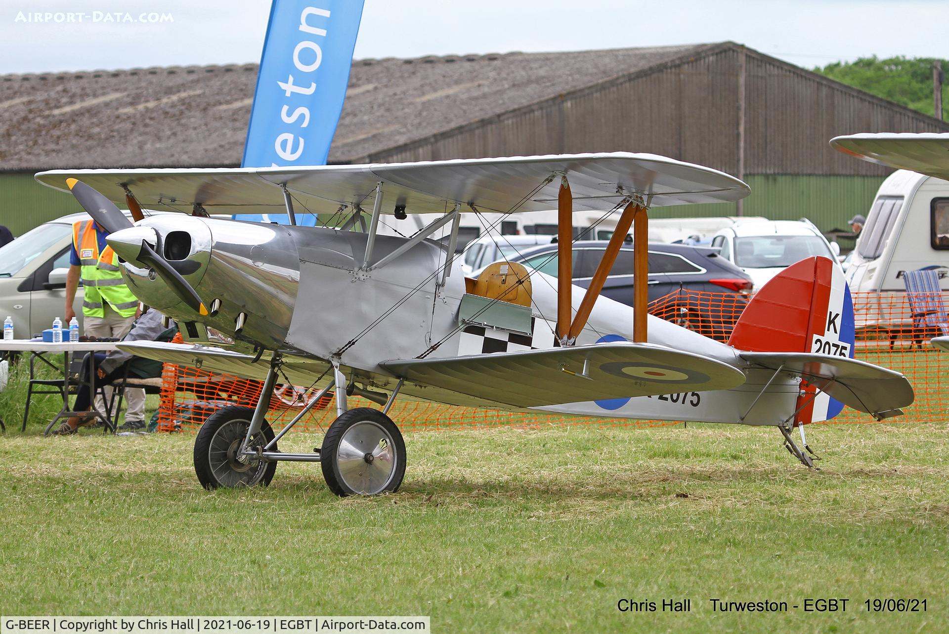 G-BEER, 1979 Isaacs Fury II C/N PFA 1588, Turweston, Air Britain fly in