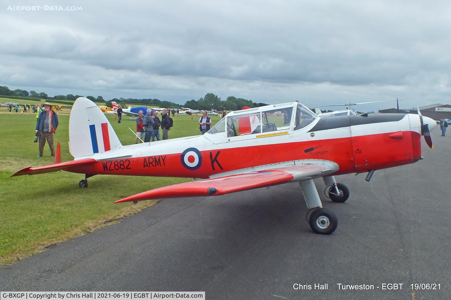 G-BXGP, 1953 De Havilland DHC-1 Chipmunk T.10 C/N C1/0927, Turweston, Air Britain fly in