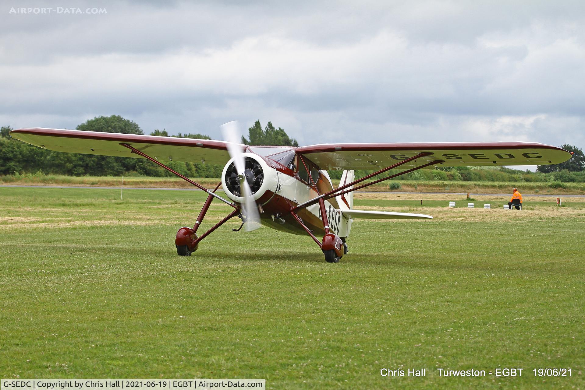 G-SEDC, 1947 Fairchild 24W-46 C/N W46342, Turweston, Air Britain fly in