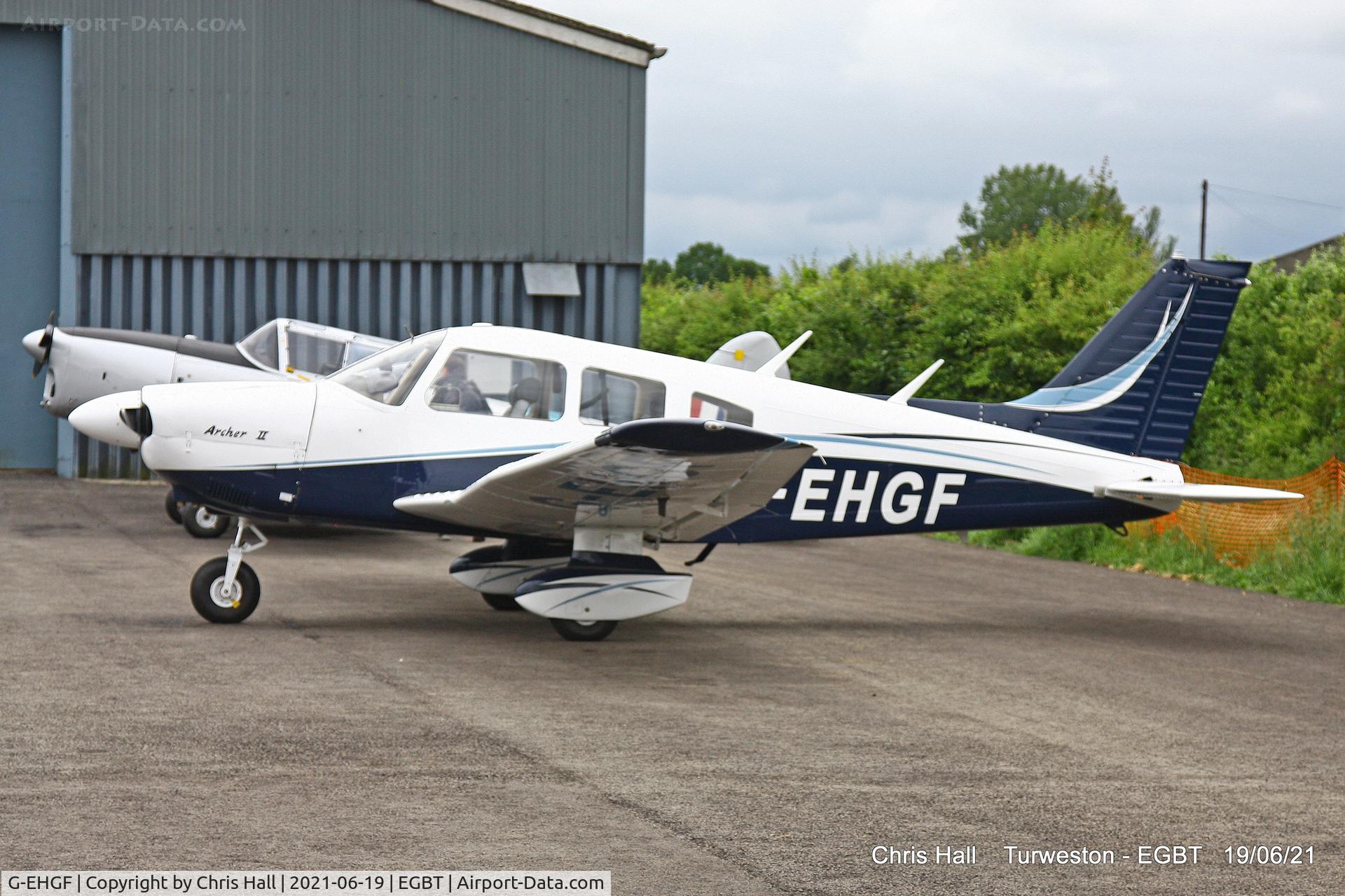 G-EHGF, 1976 Piper PA-28-181 Cherokee Archer II C/N 28-7790188, Turweston, Air Britain fly in