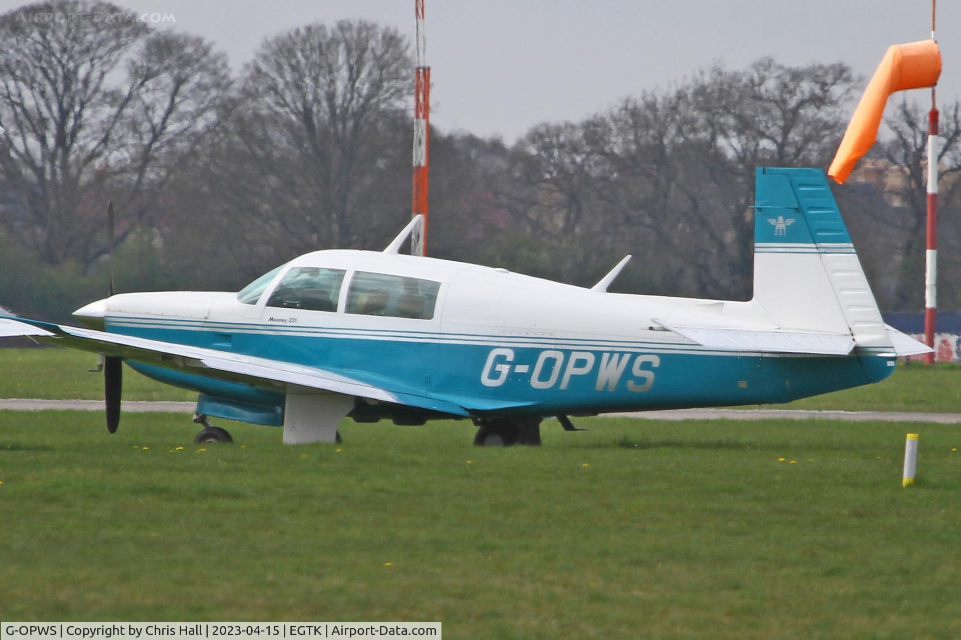 G-OPWS, 1982 Mooney M20K C/N 25-0663, Oxford