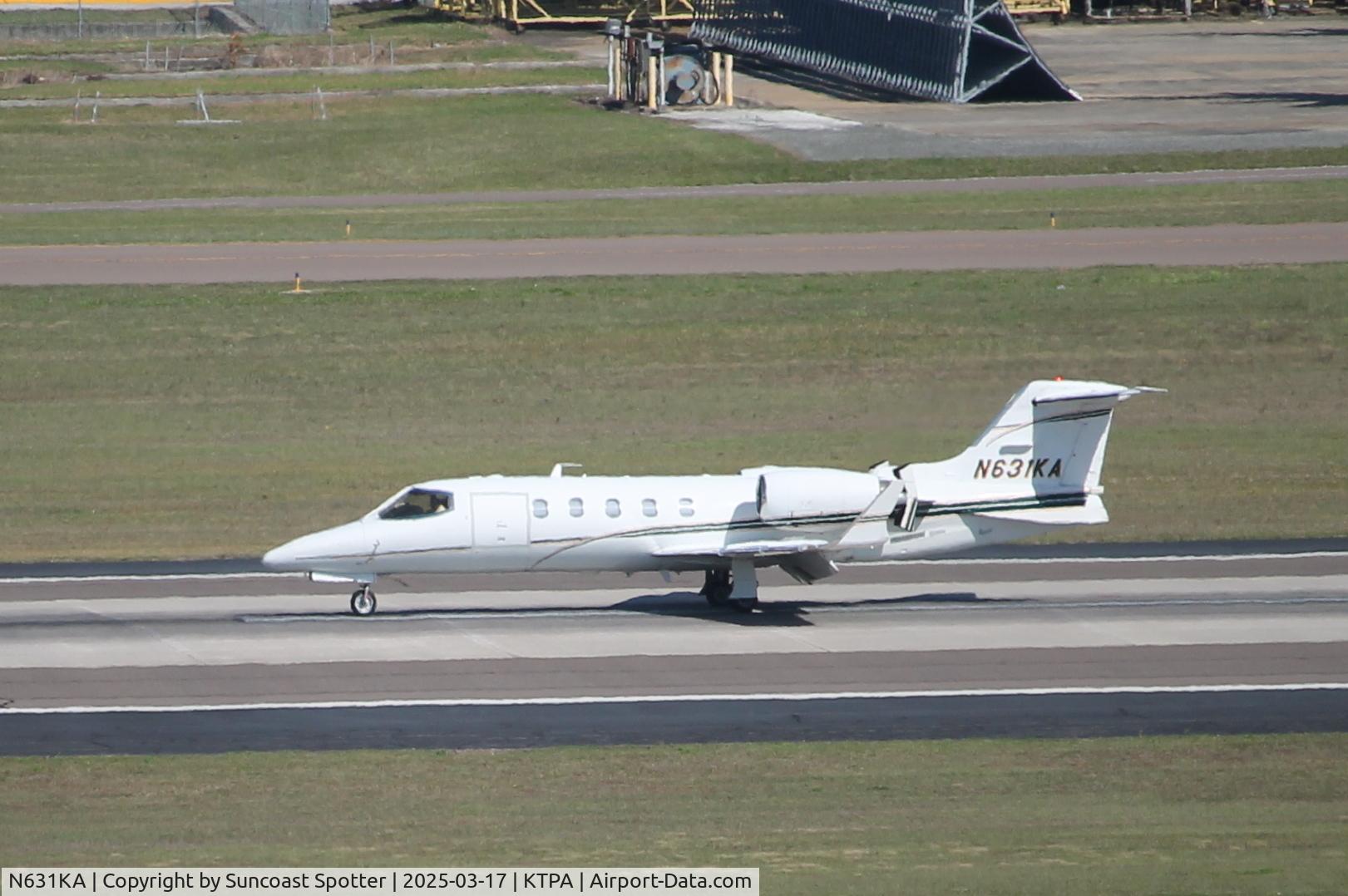 N631KA, 2000 Learjet 31A C/N 210, Learjet 631KA arrives at Tampa International Airport following flight from Bay Minette Municipal Airport