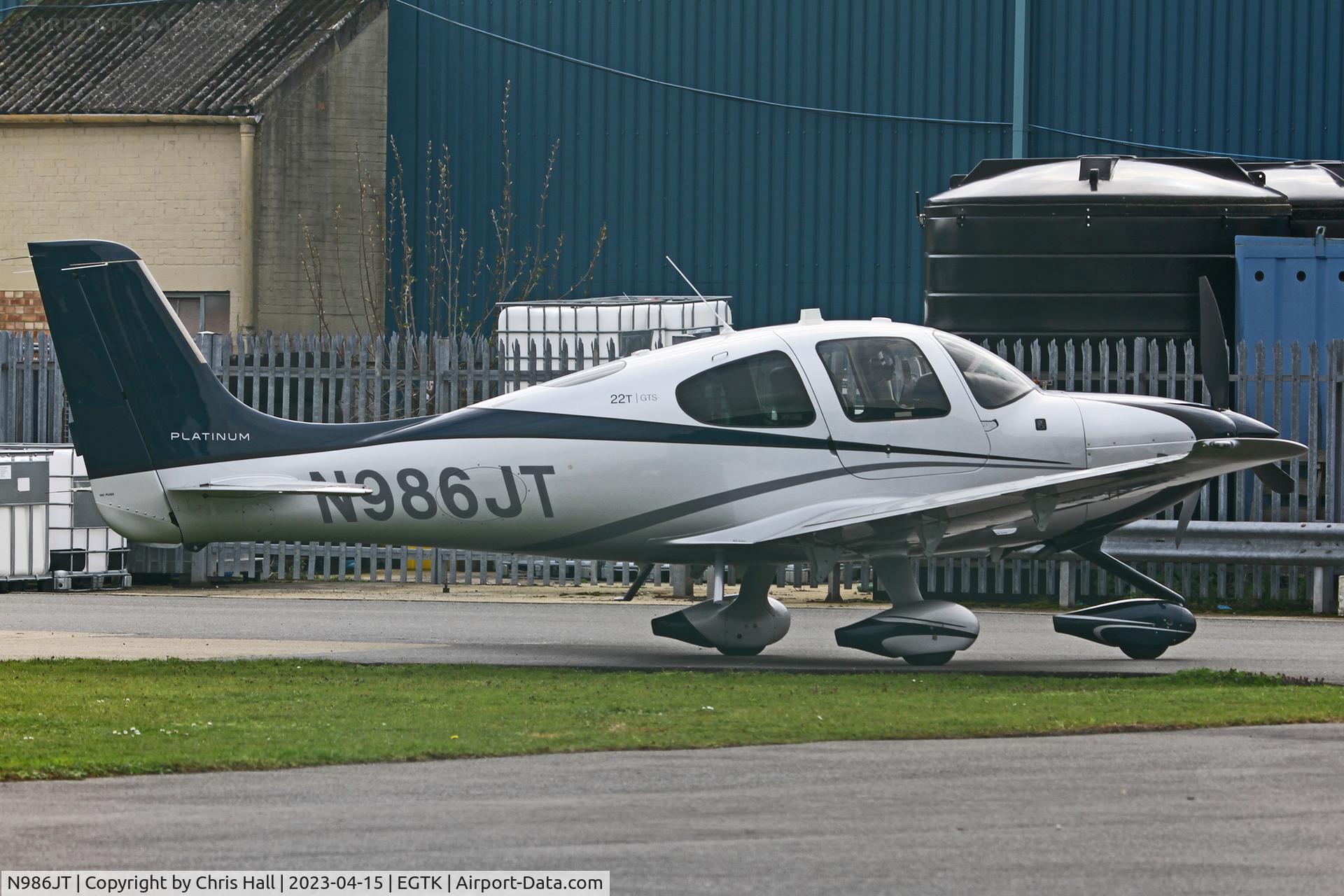 N986JT, 2014 Cirrus SR-22T GTS Platinum C/N 0937, Oxford