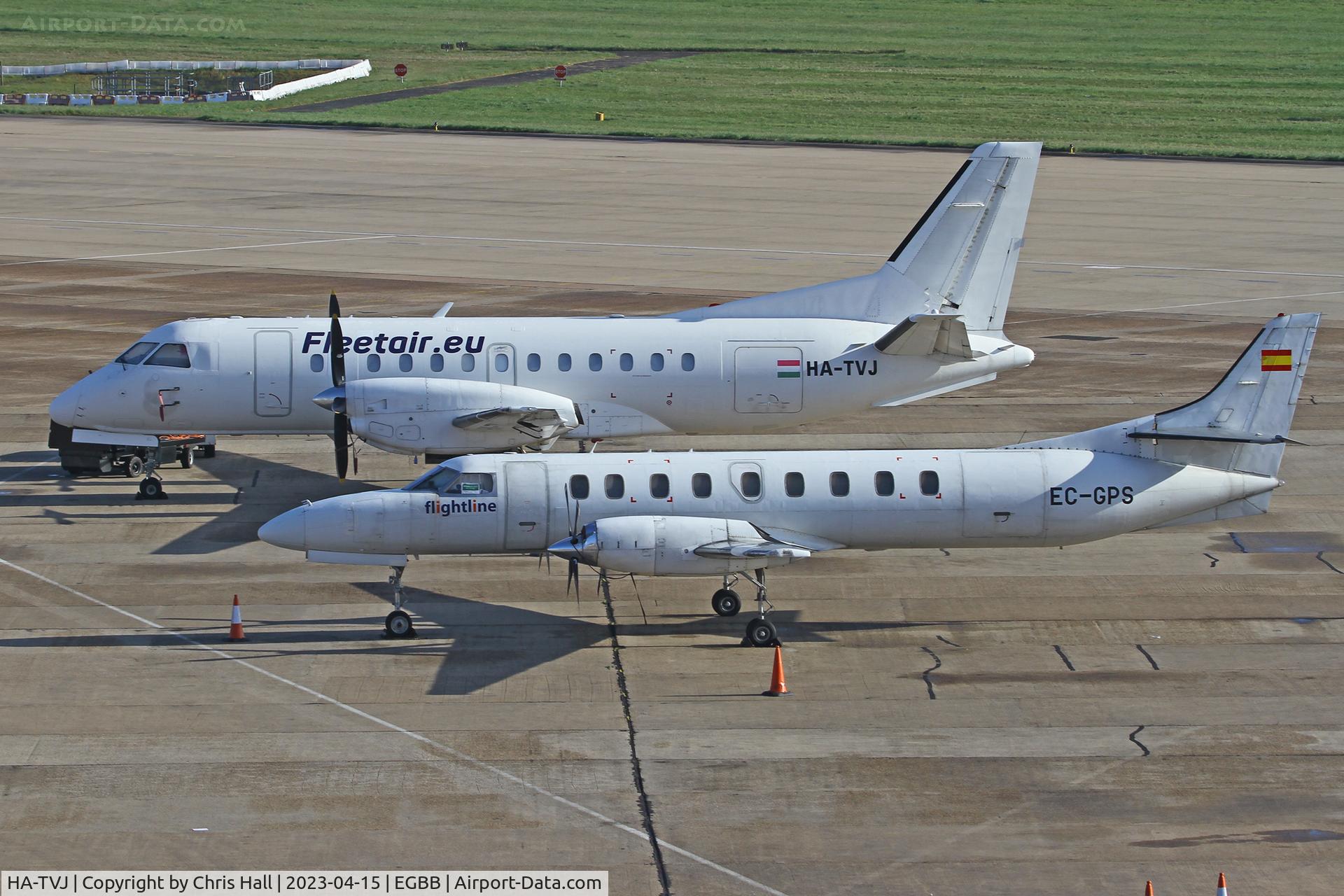 HA-TVJ, 1986 Saab 340A C/N 340A-066, Birmingham
