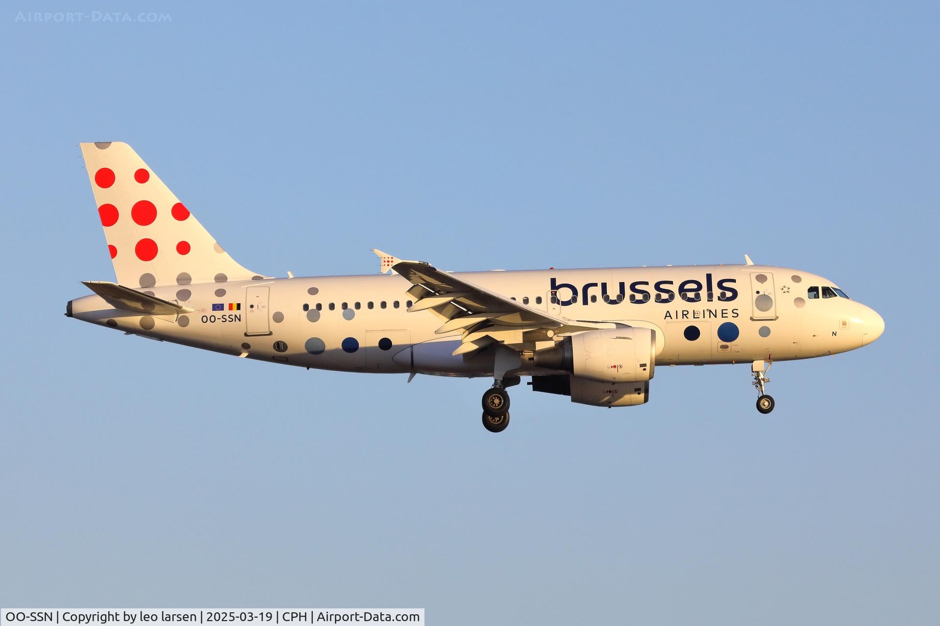OO-SSN, 2003 Airbus A319-112 C/N 1963, Copenhagen 19.3.2025