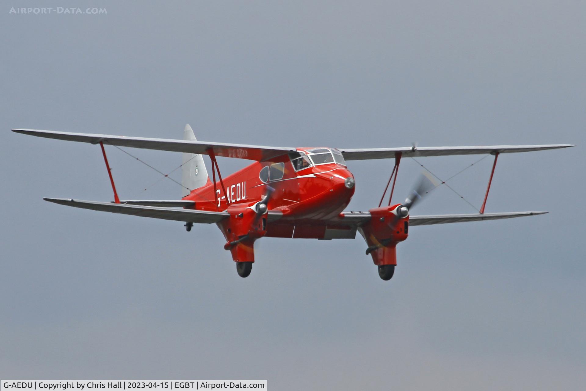 G-AEDU, 1937 De Havilland DH-90A Dragonfly C/N 7526, Turweston