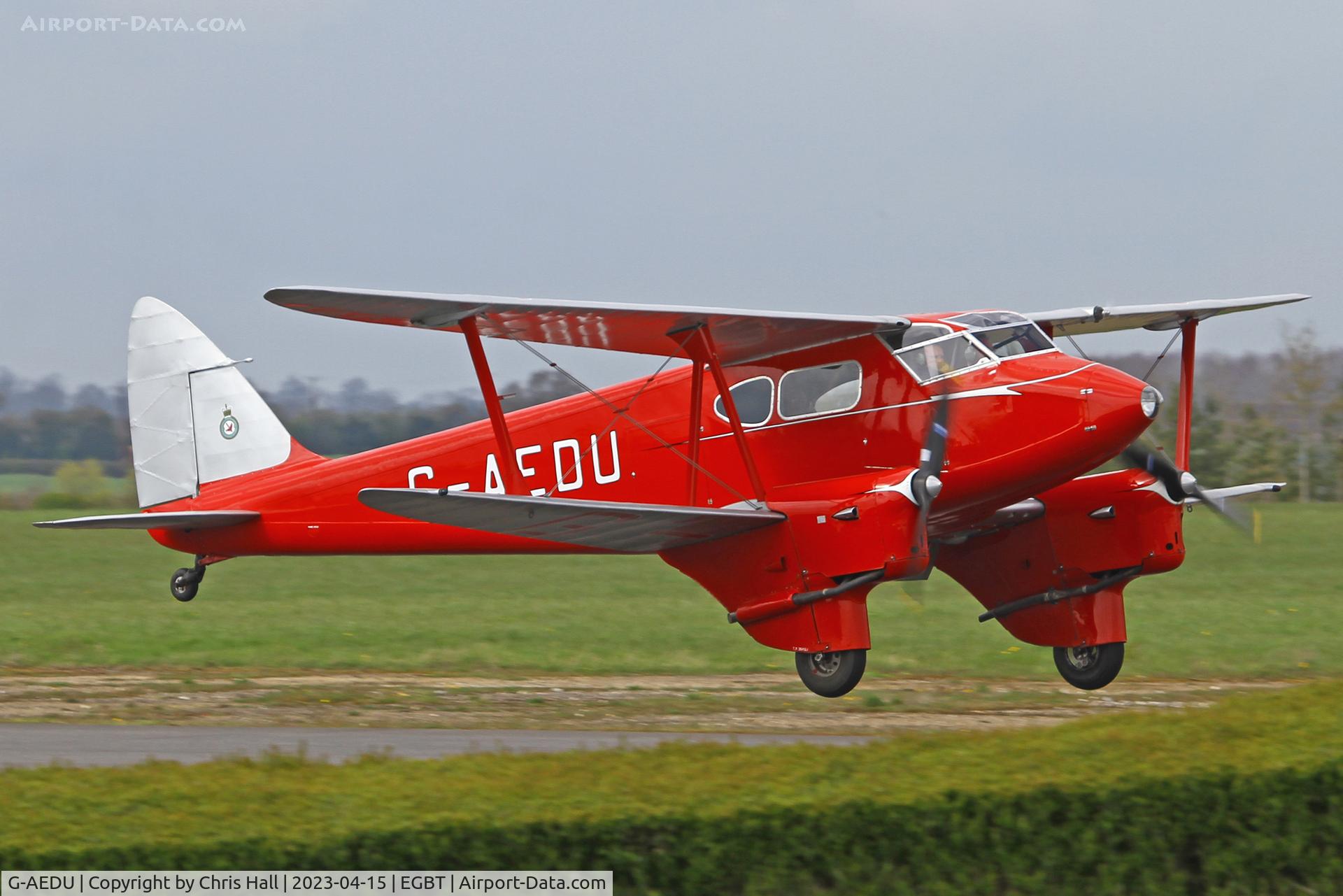 G-AEDU, 1937 De Havilland DH-90A Dragonfly C/N 7526, Turweston