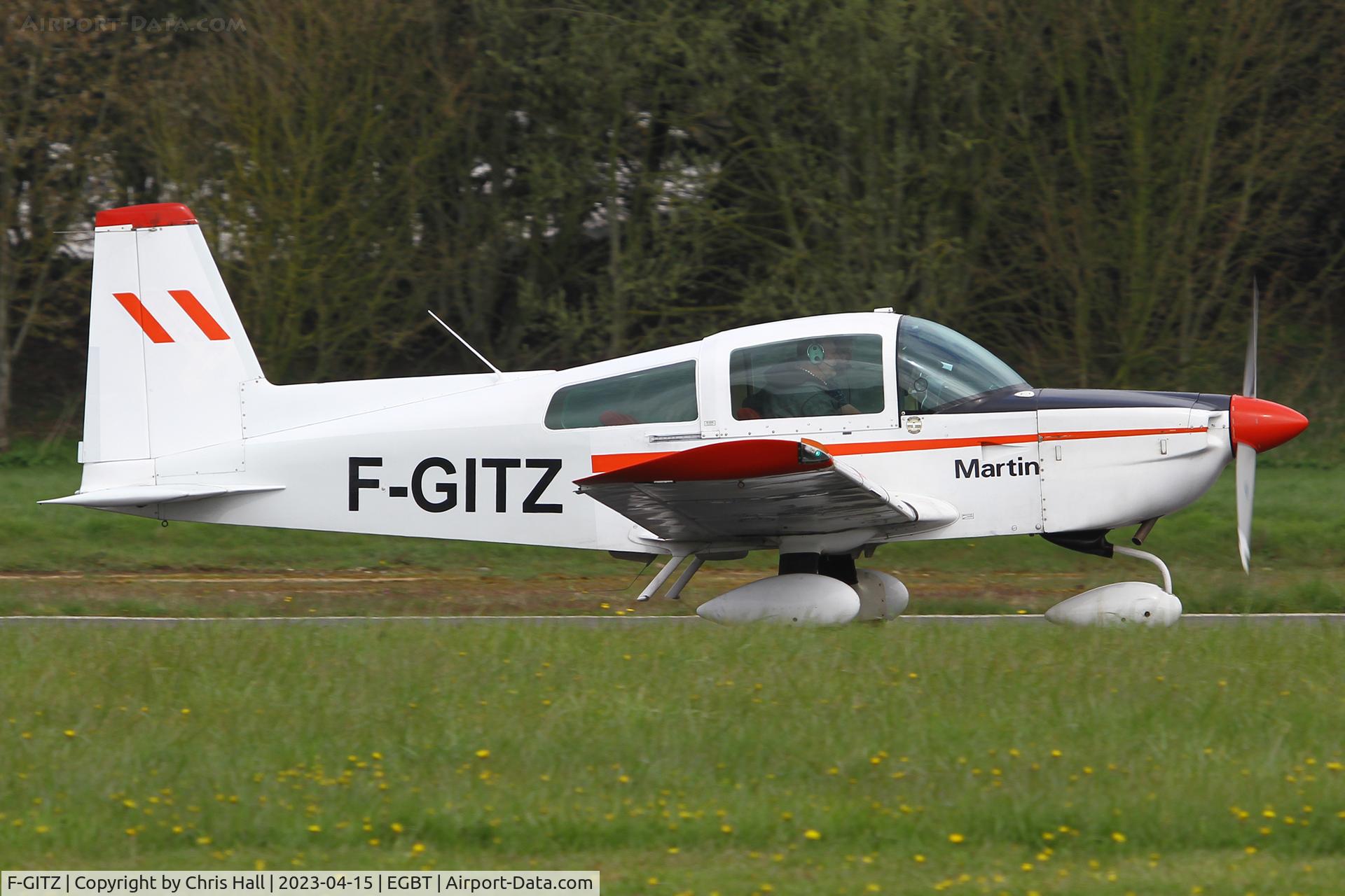 F-GITZ, Grumman American AG-5B Tiger C/N 10140, Turweston