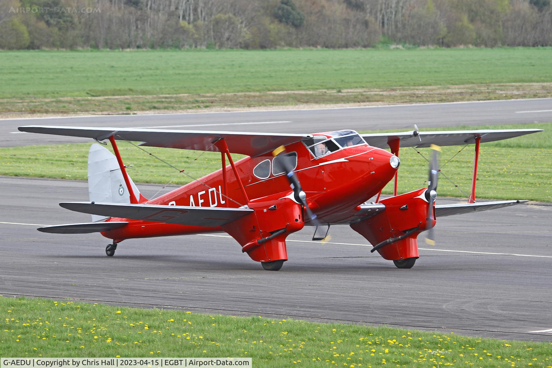 G-AEDU, 1937 De Havilland DH-90A Dragonfly C/N 7526, Turweston