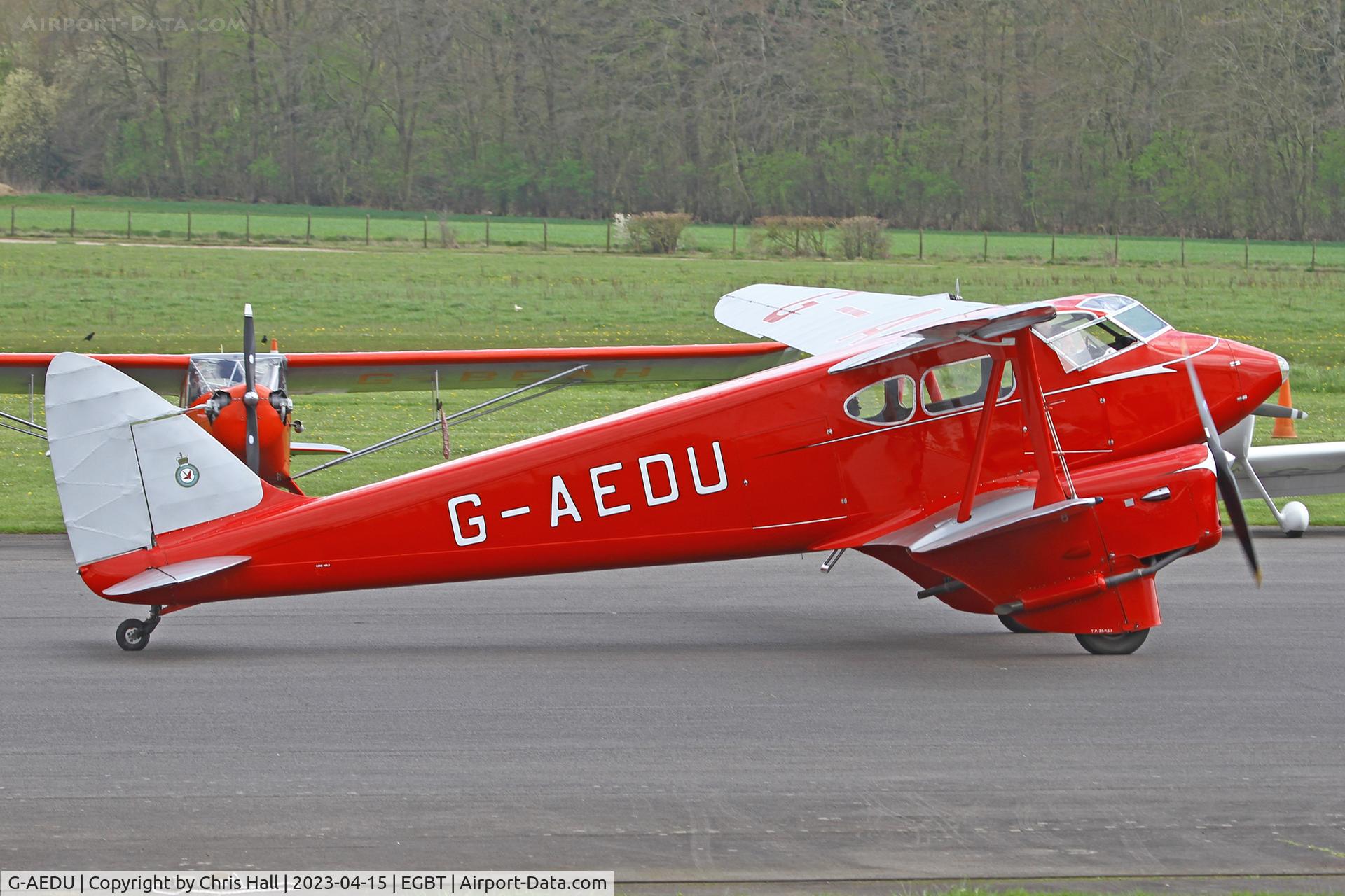 G-AEDU, 1937 De Havilland DH-90A Dragonfly C/N 7526, Turweston