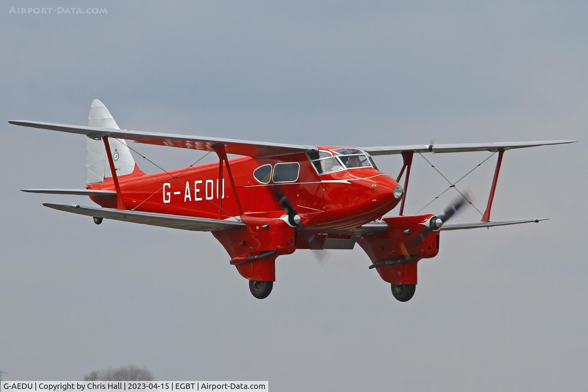 G-AEDU, 1937 De Havilland DH-90A Dragonfly C/N 7526, Turweston