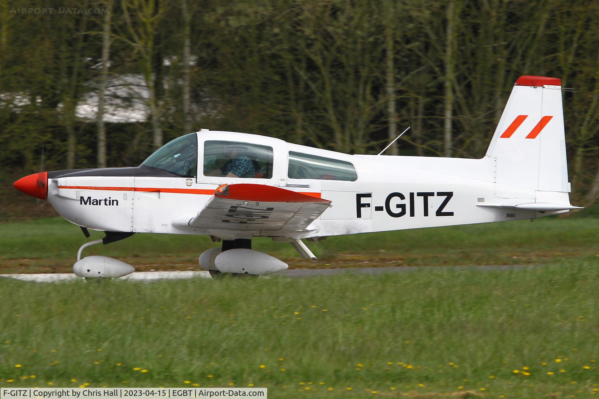 F-GITZ, Grumman American AG-5B Tiger C/N 10140, Turweston