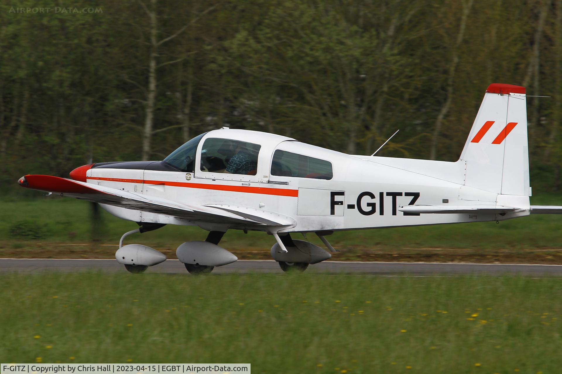 F-GITZ, Grumman American AG-5B Tiger C/N 10140, Turweston