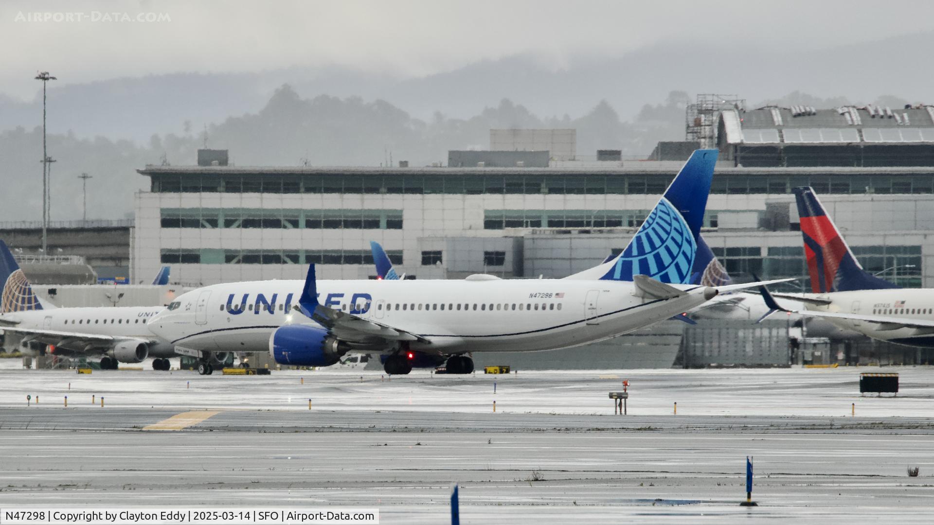 N47298, 2024 Boeing 737 Max 8 C/N 67611, SFO 2025