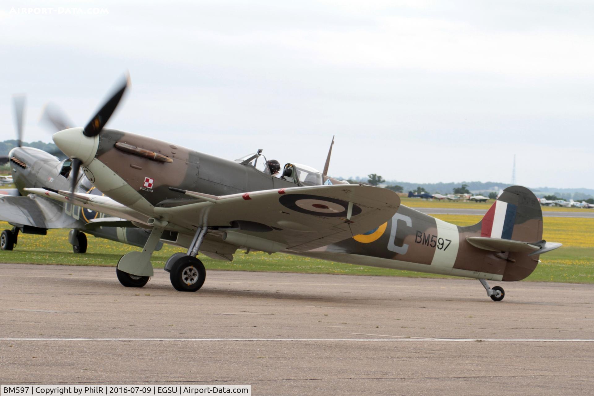 BM597, 1942 Supermarine 349 Spitfire LF.Vb C/N CBAF.2461, BM597 (G-MKVB) 1942 VS Spitfire VB RAF  Flying Legends Duxford